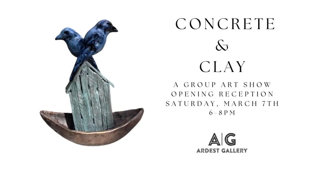 Save the date for next Sat! Here&rsquo;s a little sneak peak of pieces I will have there. @ardestgallery #funinthewoodlandstx #galleryart #datenight #ceramicsculpture #texasartists