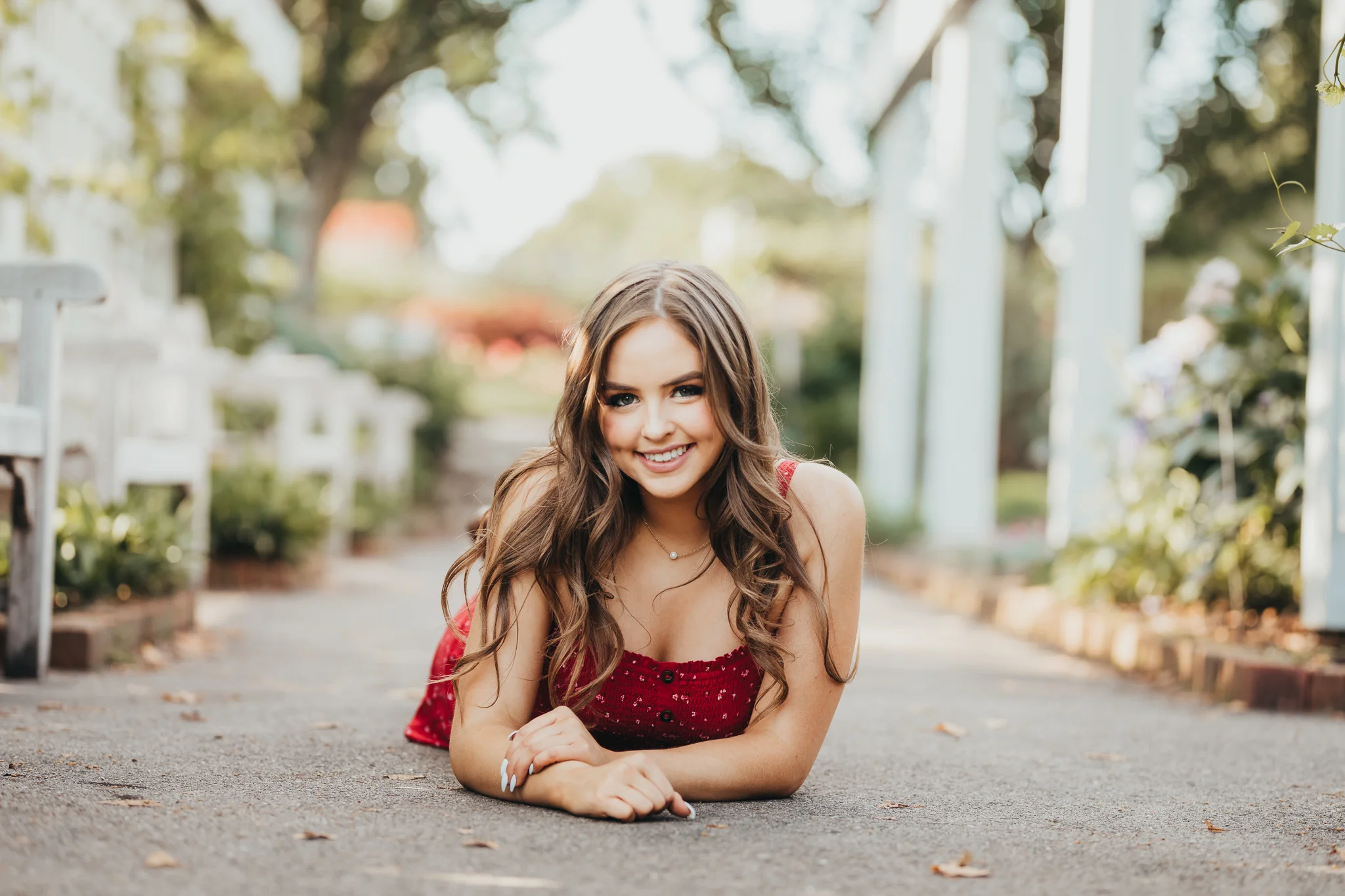 Girl in a red dress | AMG Photography | Minnesota Landscape Arboretum