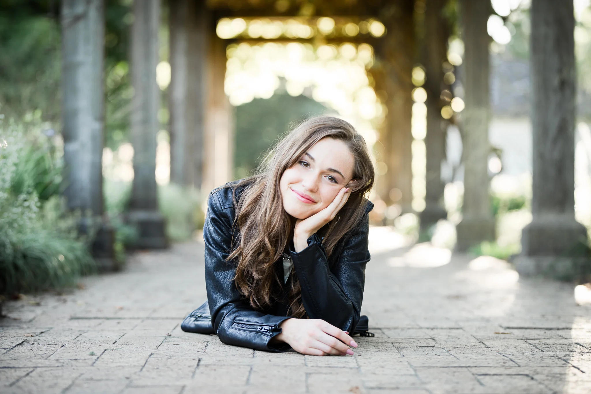 girl in black leather jacket - AMG Photography