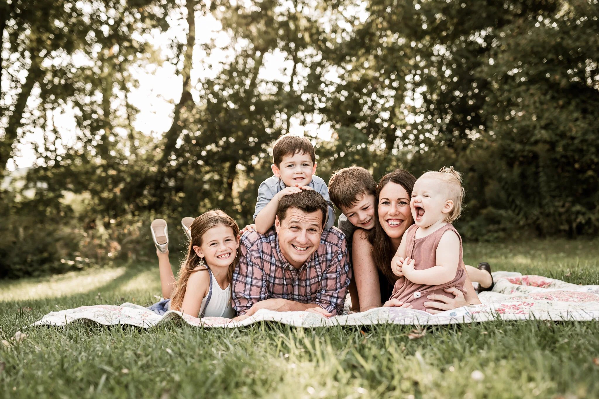 When in doubt pile on top of mom and dad!