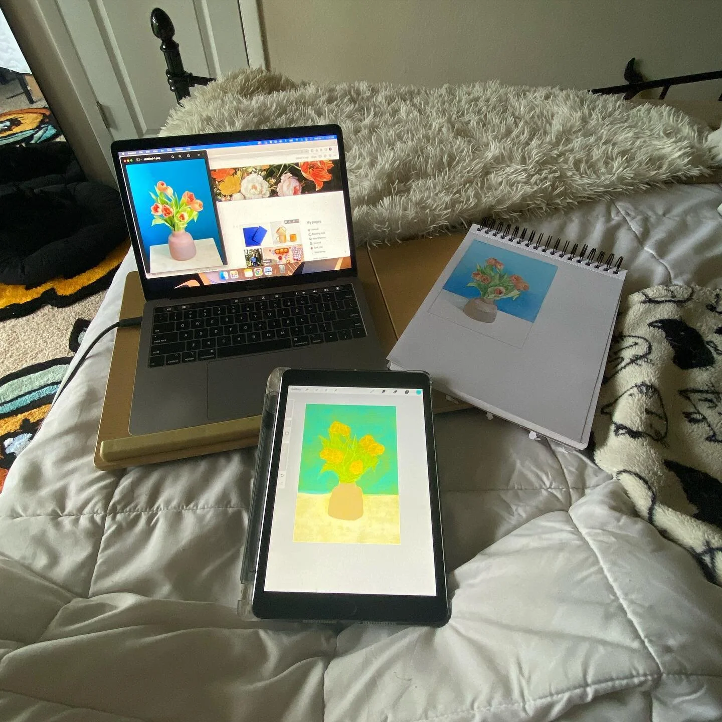 working on a new painting 🎨🥰#wipwednesday