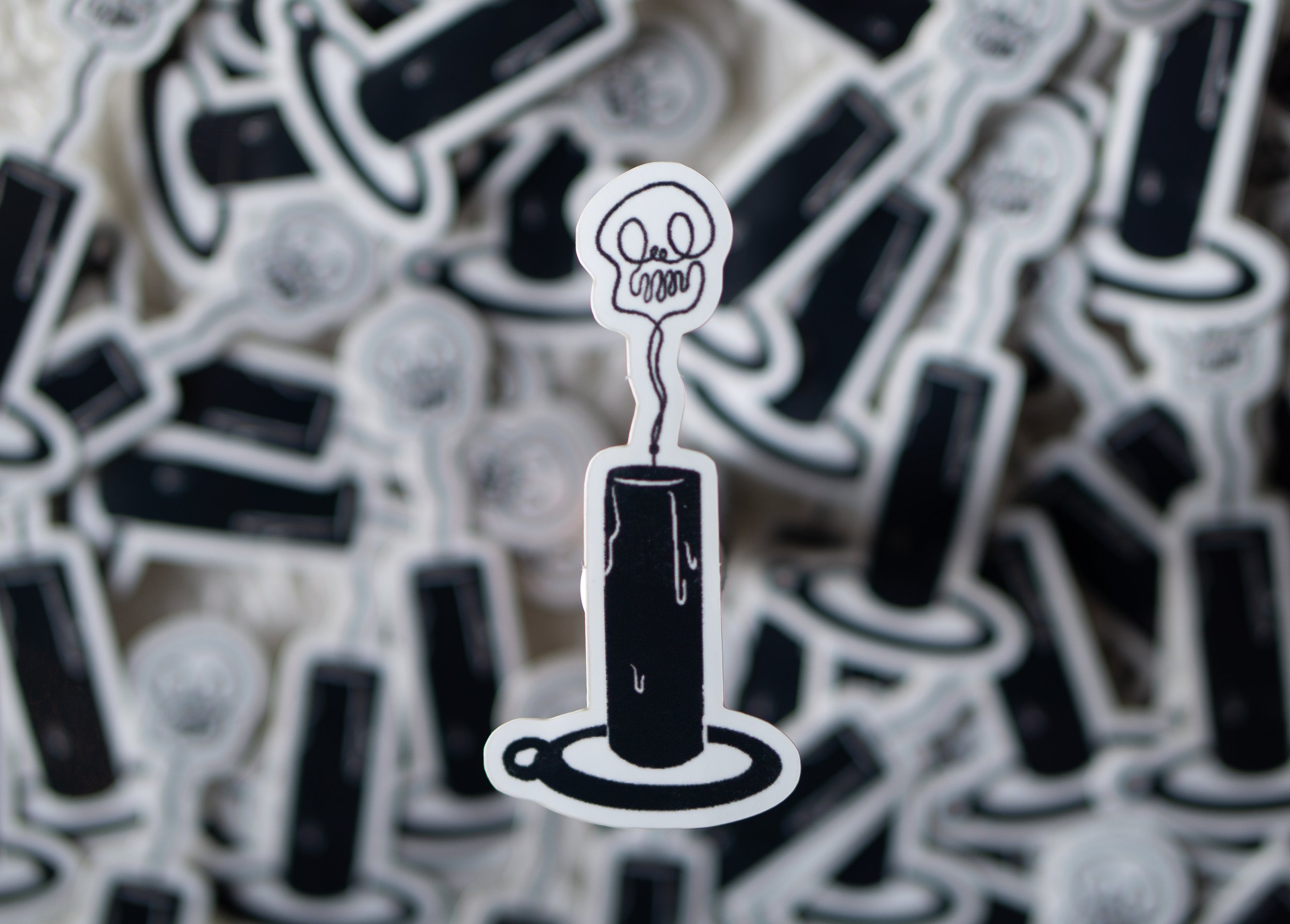 Black Candle Sticker