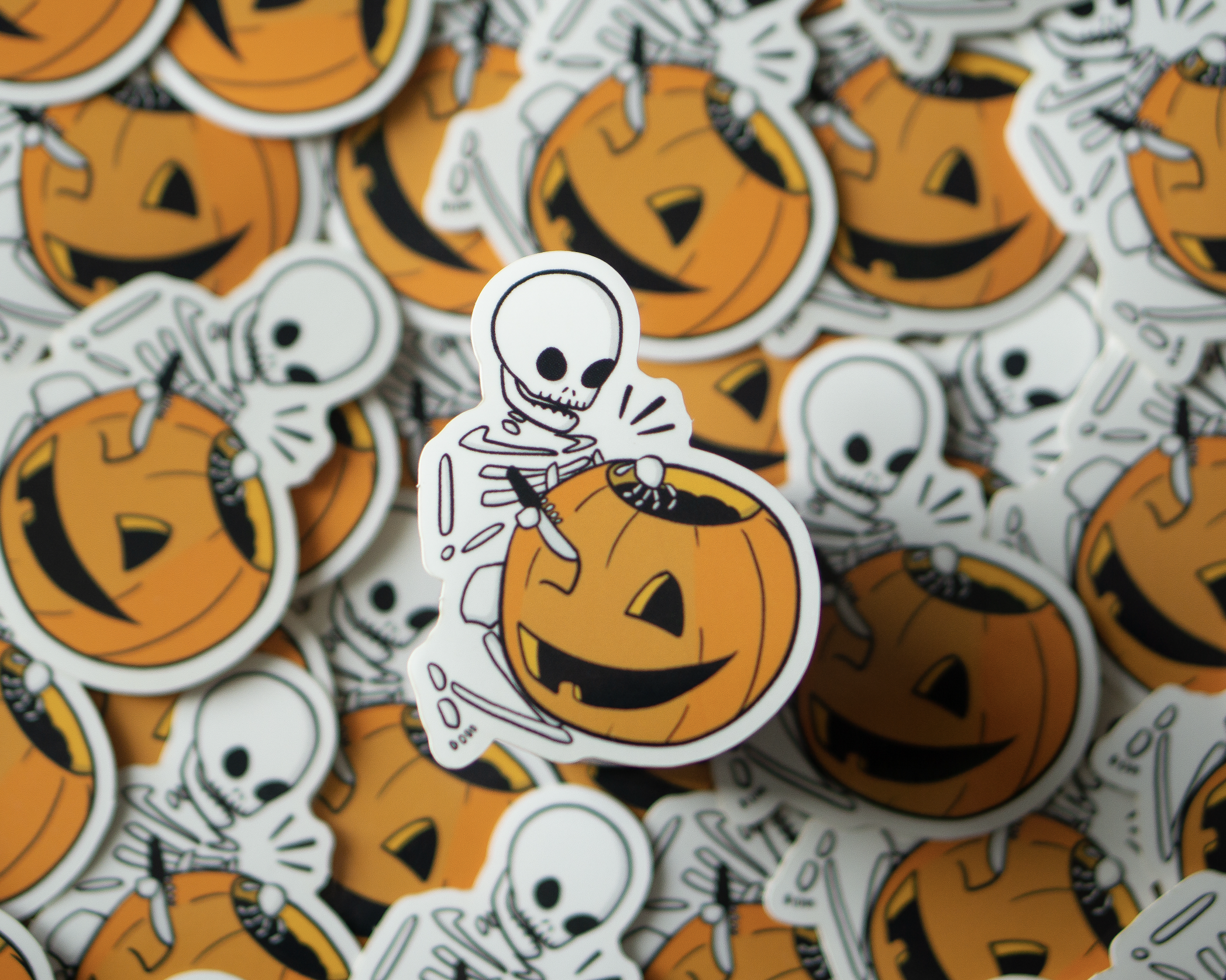Pumpkin Boy Sticker