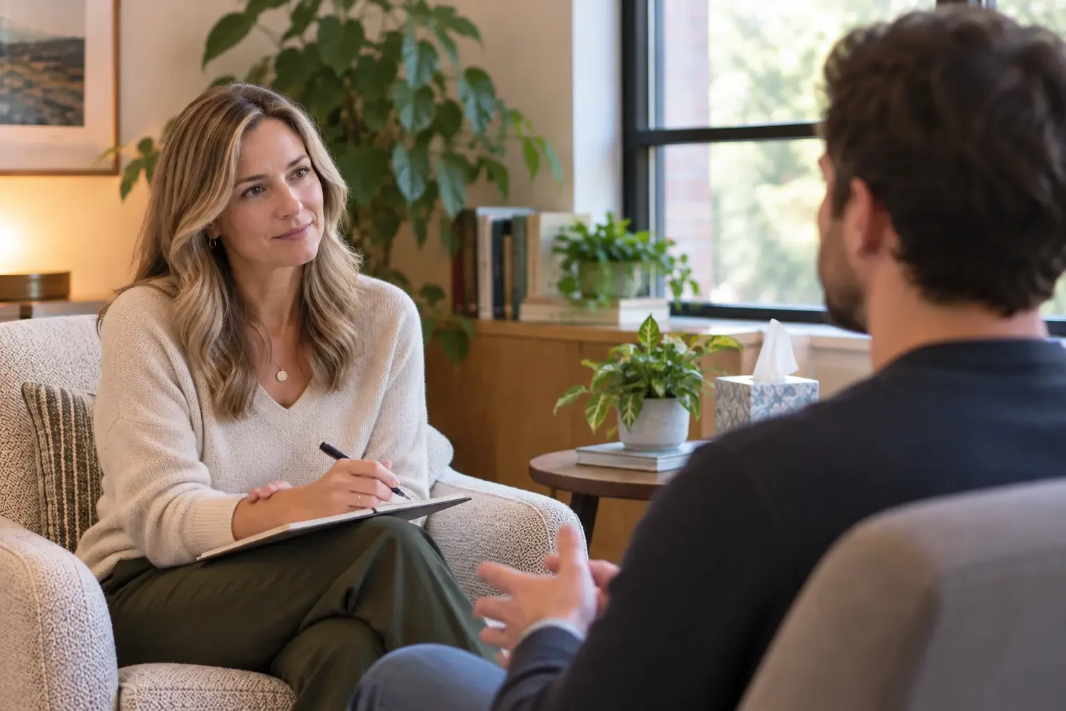 An EMDR counseling session