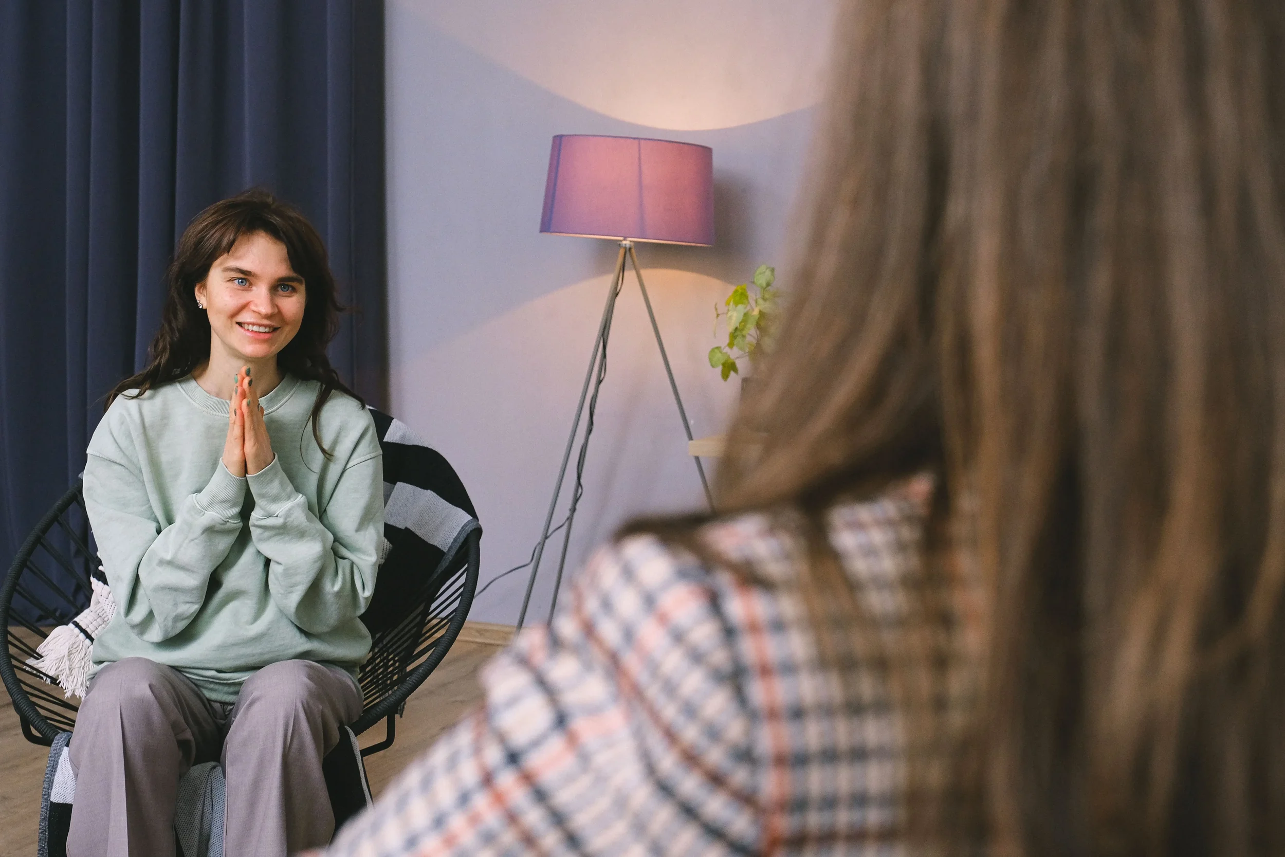 A young woman in therapy