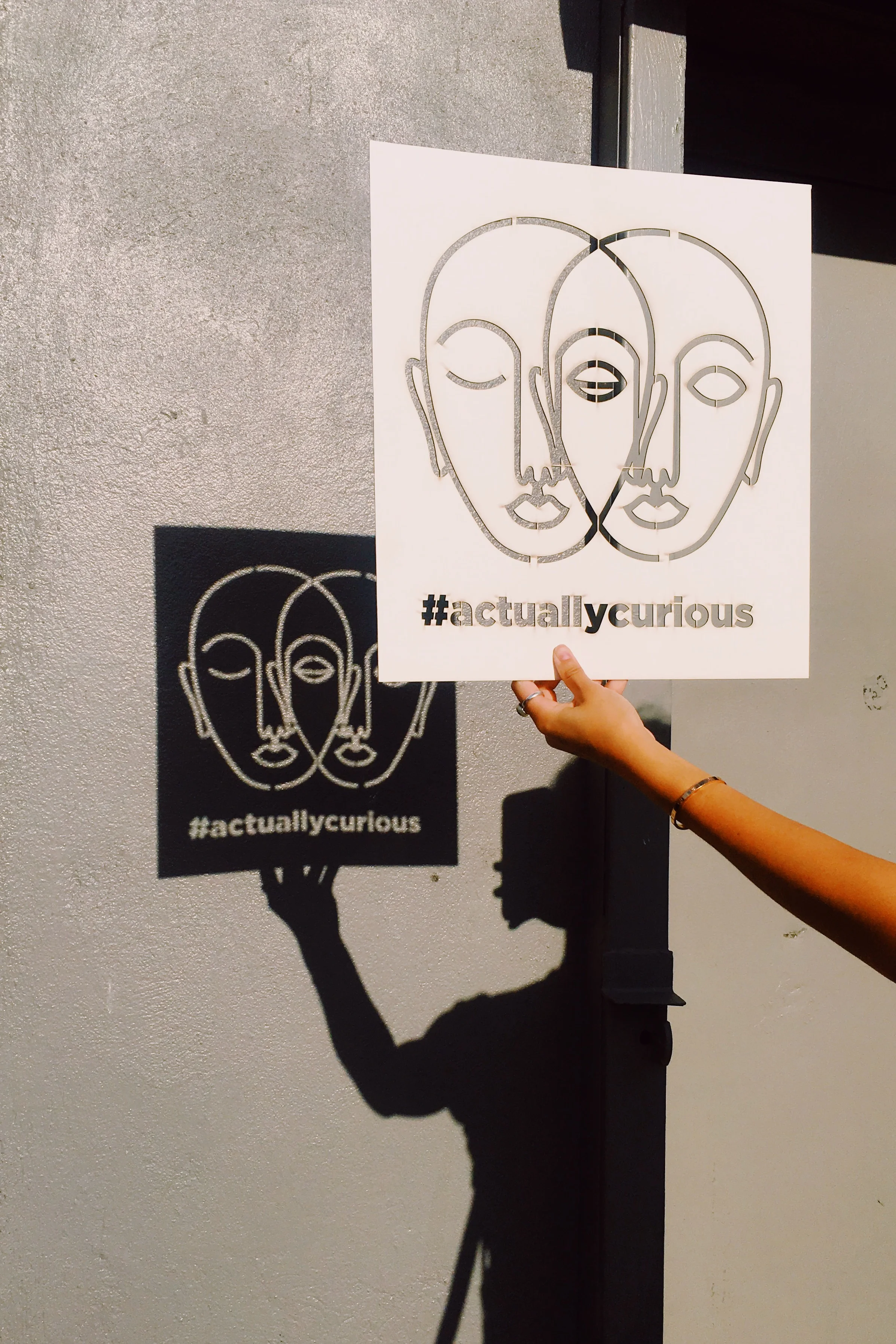 Actually Curious Stencil