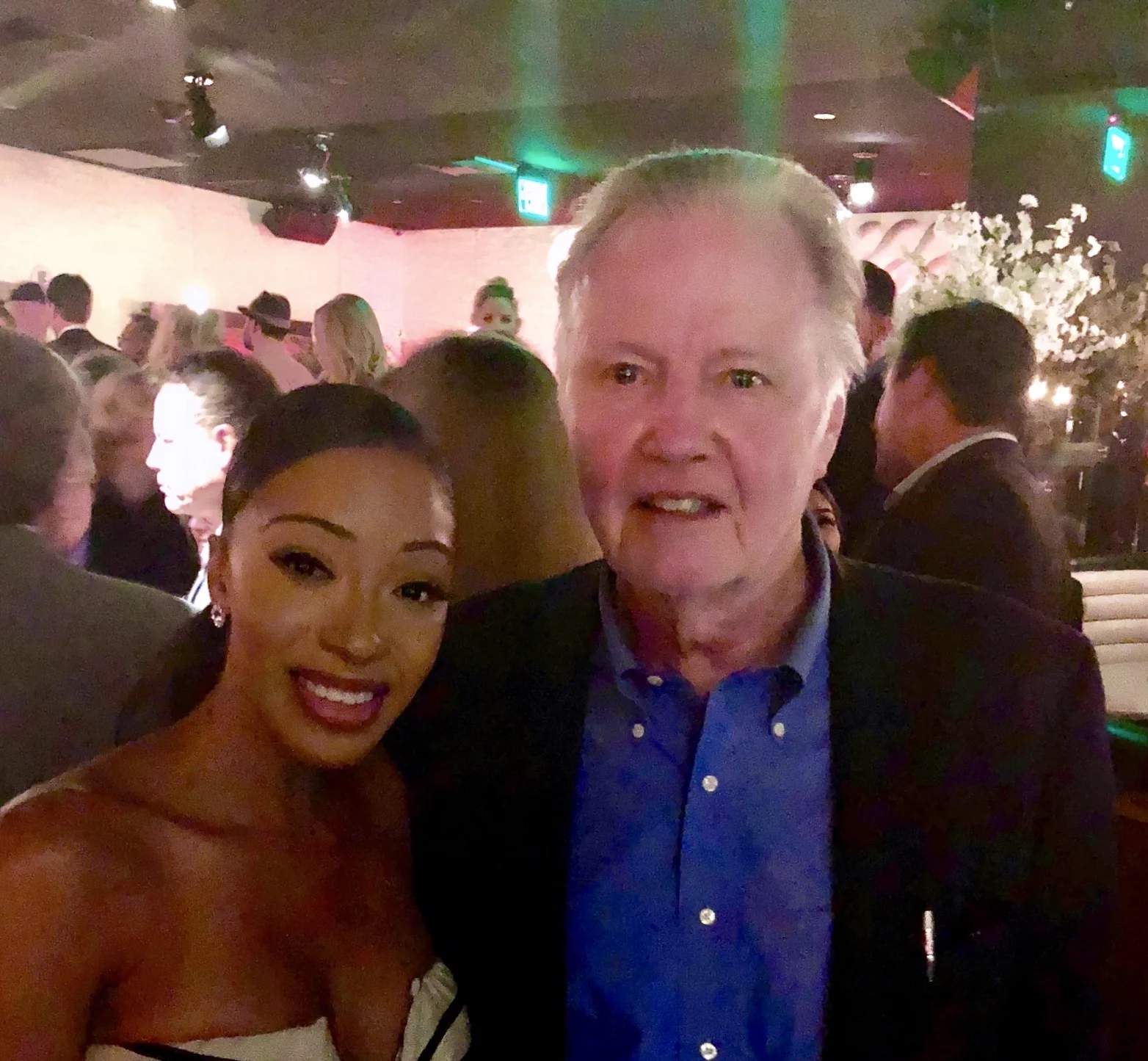 Marie Stark with Oscar Winner Jon Voight at the film premiere of 'Same Kind of Different As Me.'