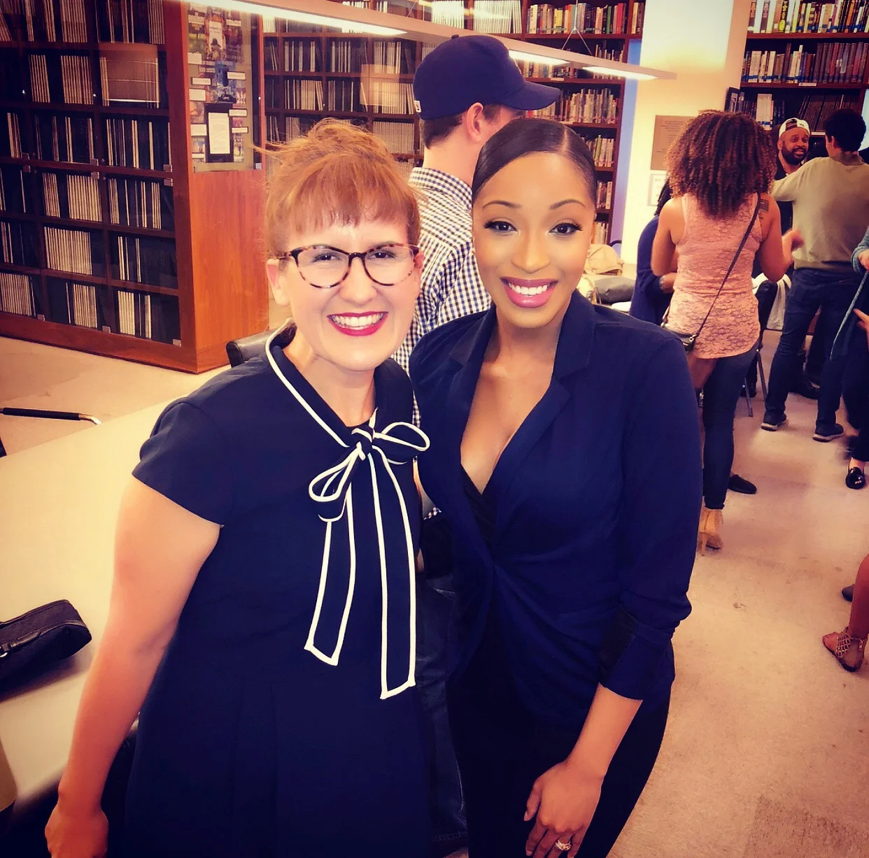  Marie Stark with Kat Candler (Show runner and Executive Producer of  Queen Sugar  on OWN) 