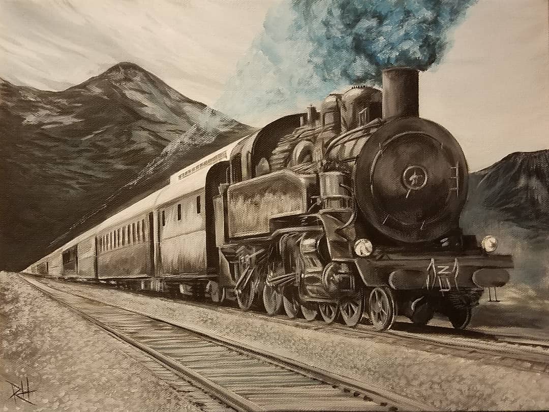 The Steam Engine blue smoke.