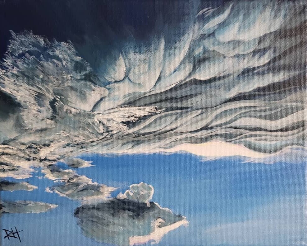 Clouds Unfurl, 8"x10" (2018)