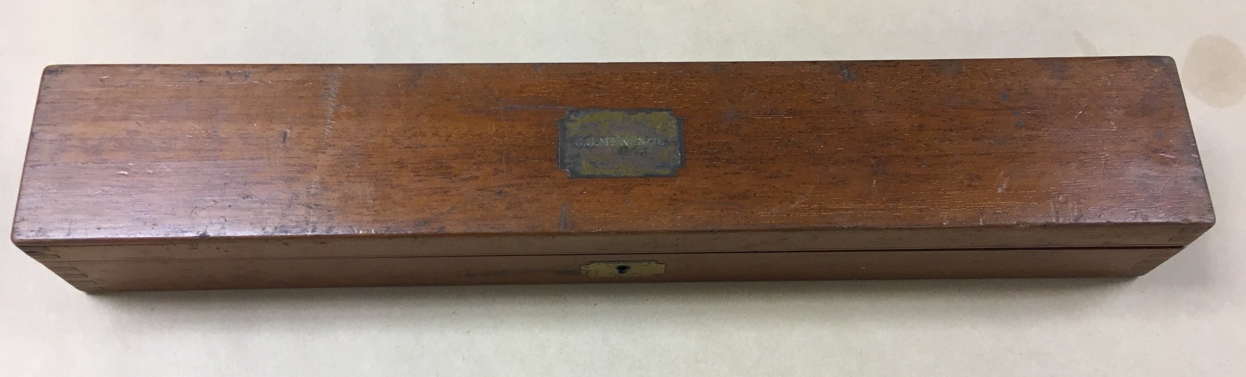 Mahogany Box with Wooden Scales