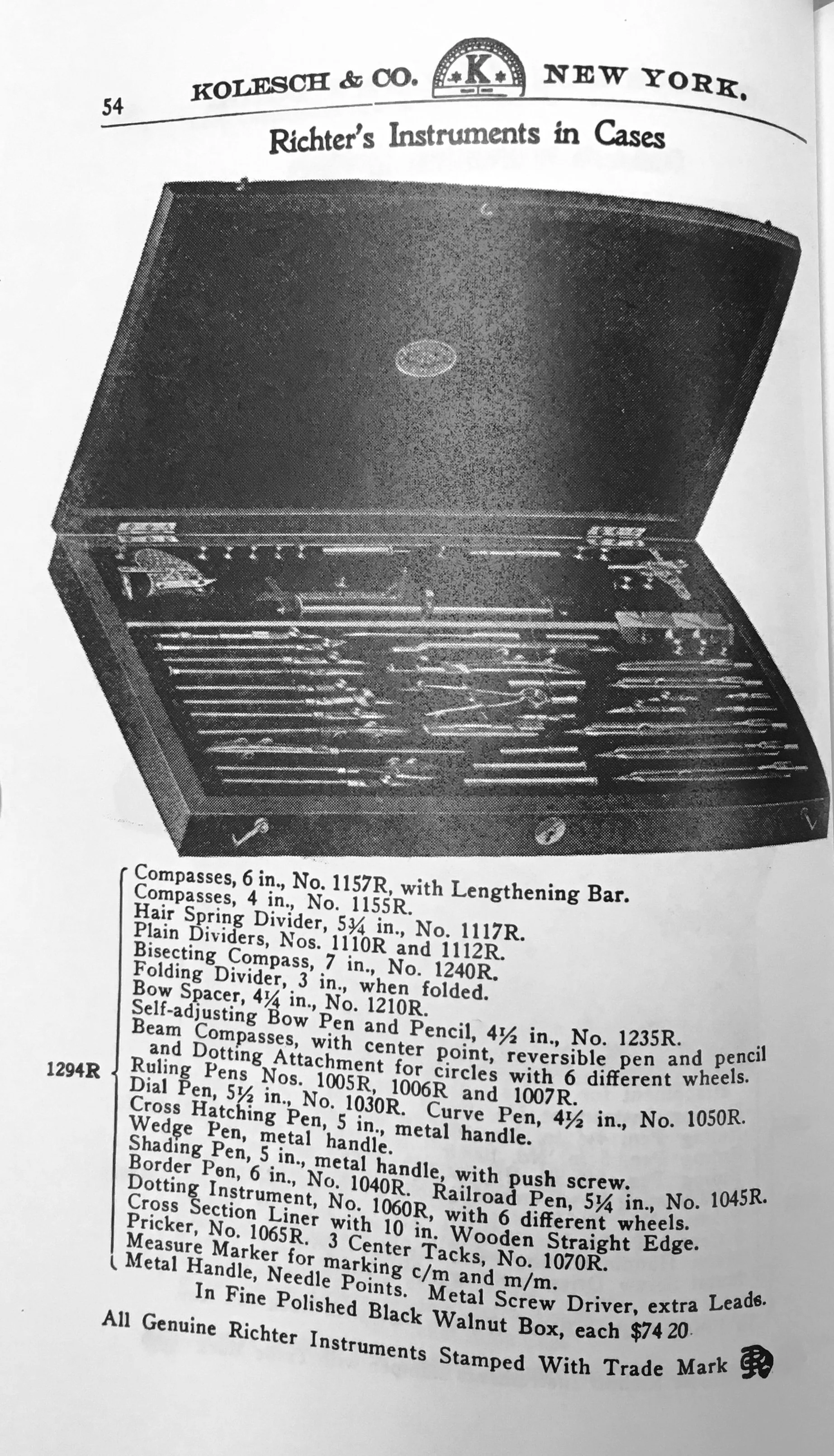 Page from 1917 Catalog