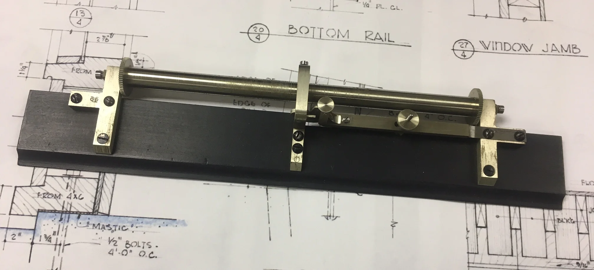 Ebony Parallel Rule / Section Liner