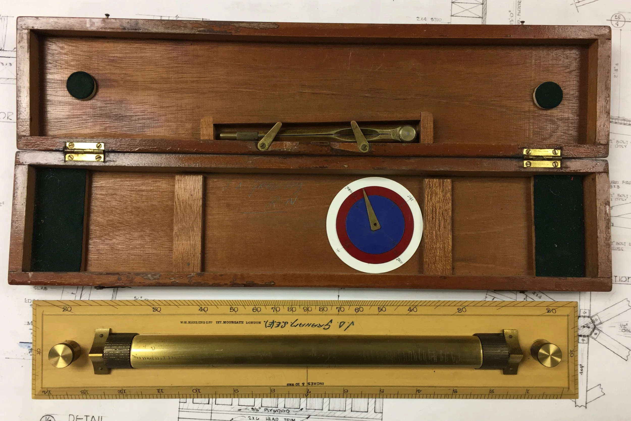 Harling Rolling Ruler & Protractor