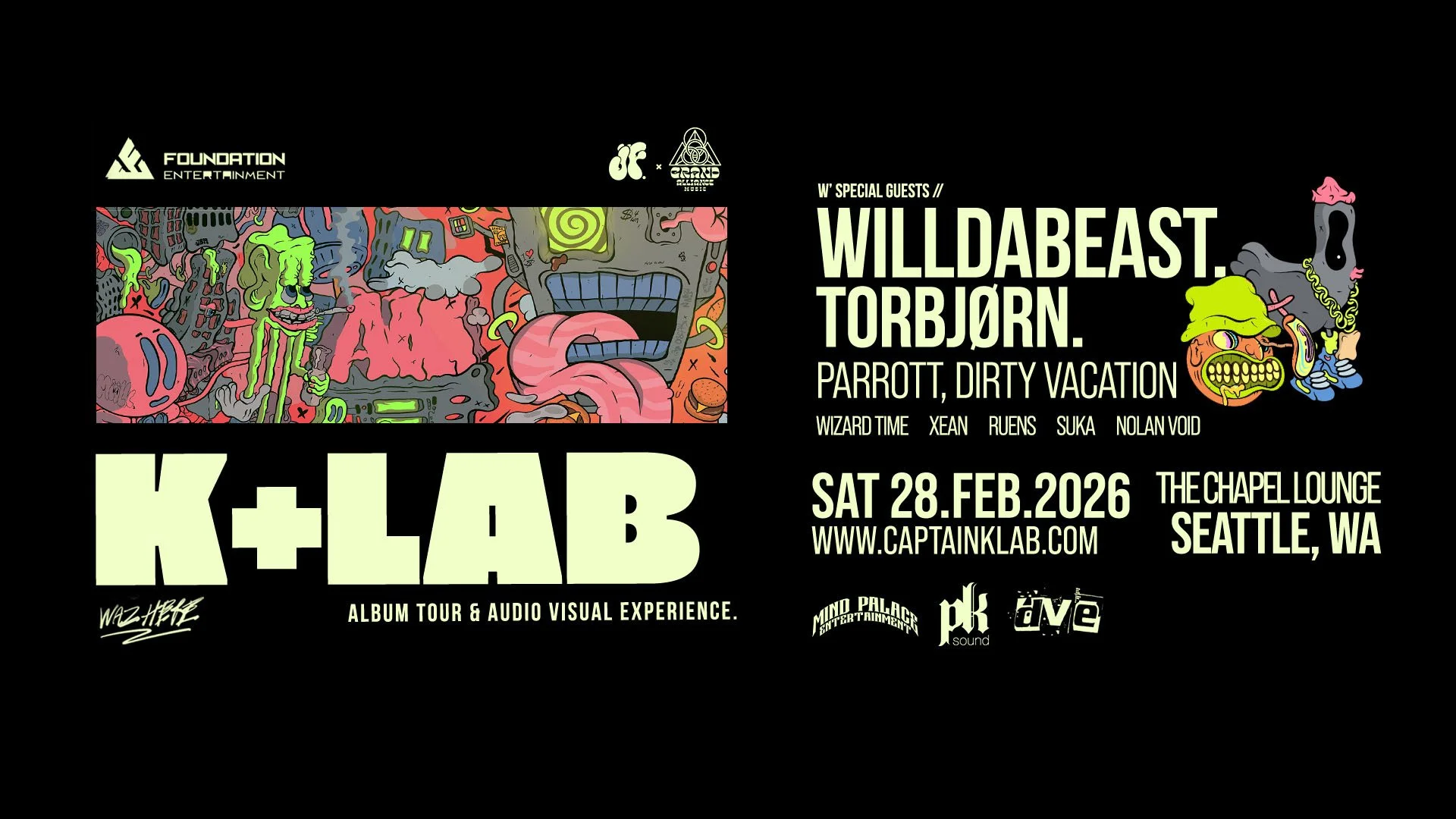 Seattle, WA - Chappel Lounge (w/ K+Lab)