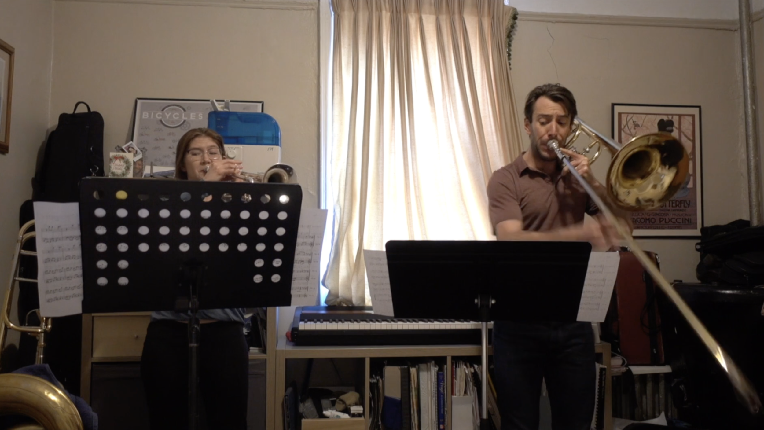 Rebecca Steinberg and Owen Caprell perform “Quiescence”