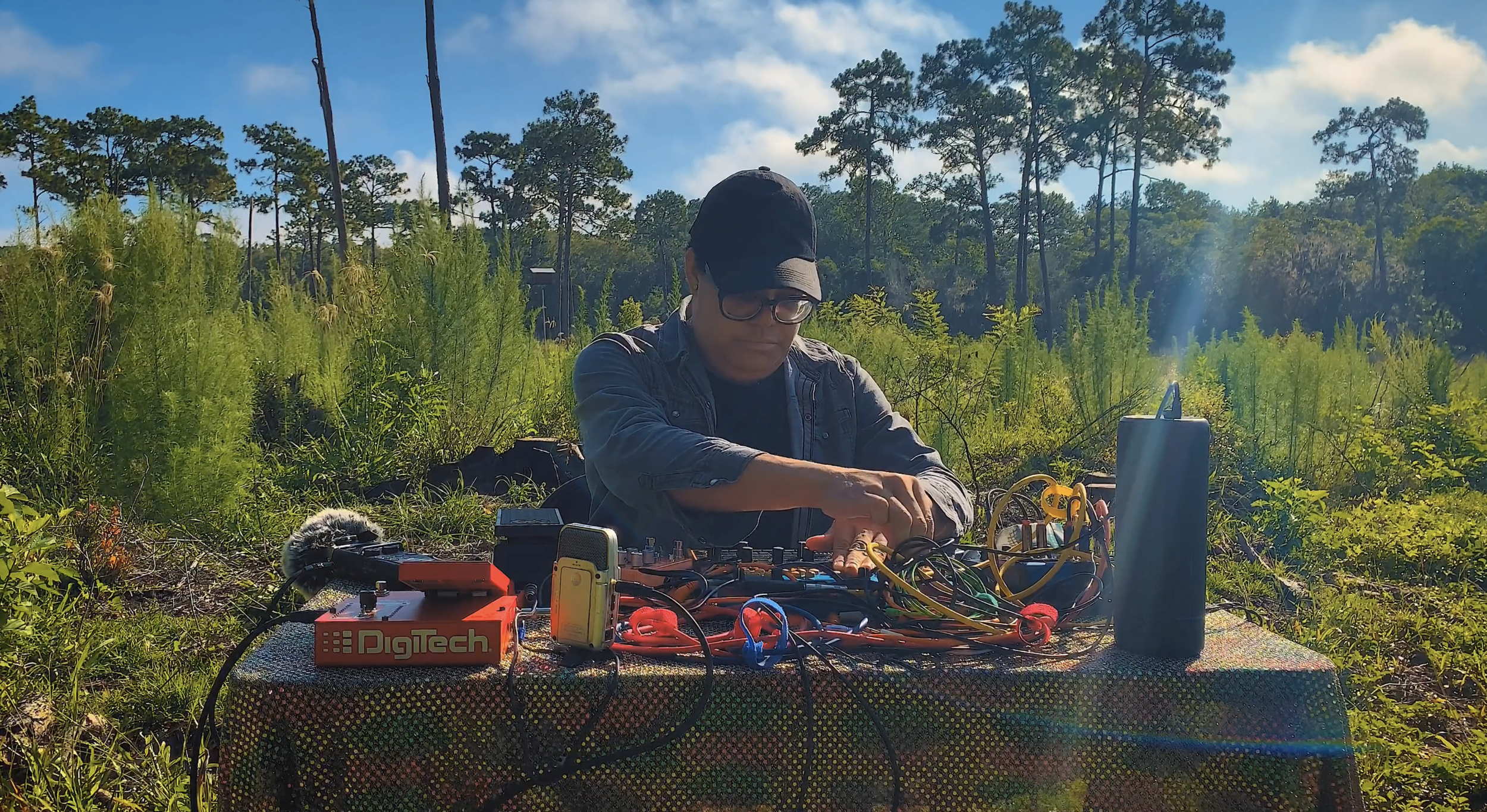 Elizabeth A. Baker performs "field studies"