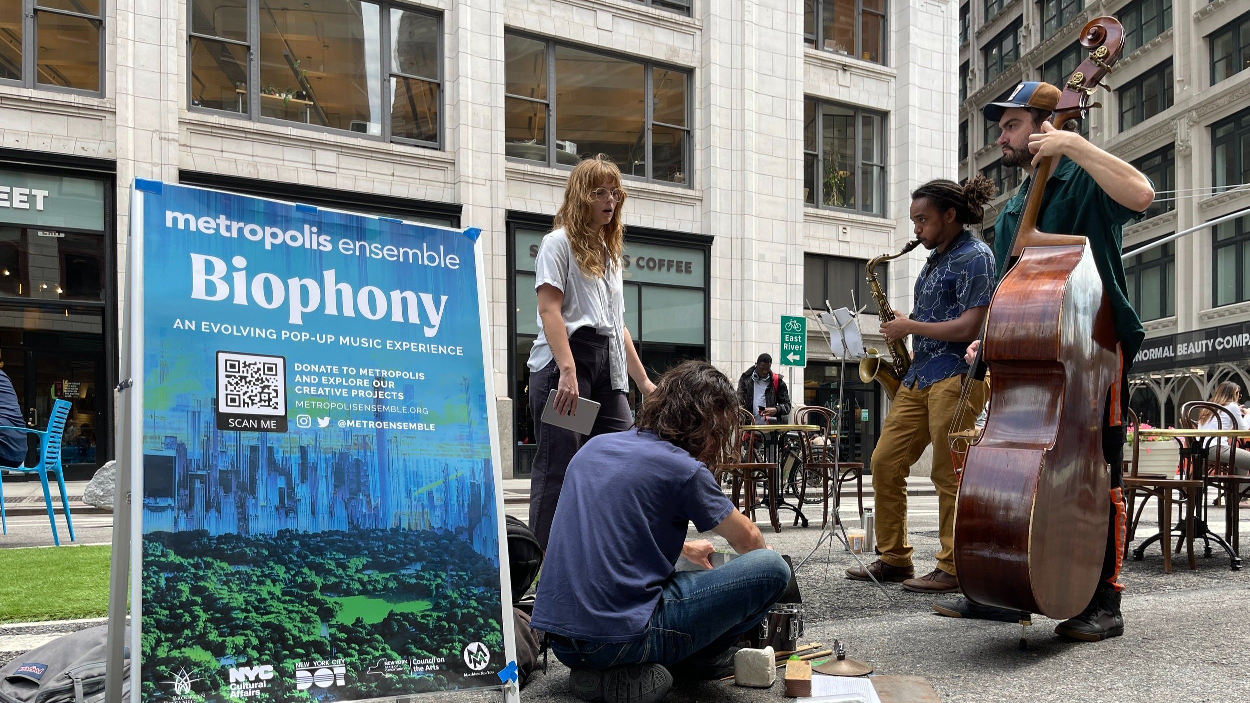  Metropolis artists perform at Biophony Pop-Up NYC 2022. 
