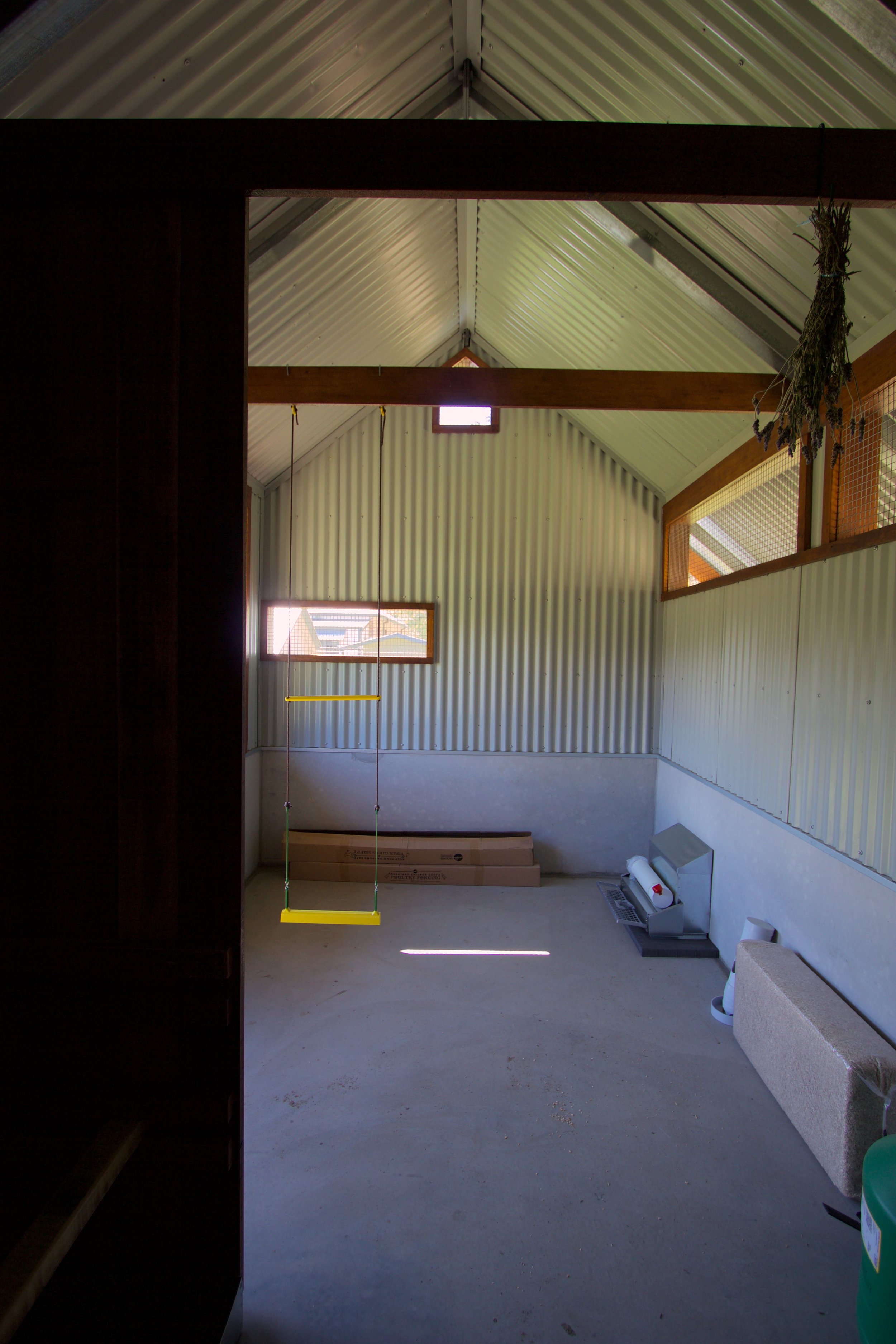 Concrete Floor & Lower Walls, Tin & Reclaimed Timbers