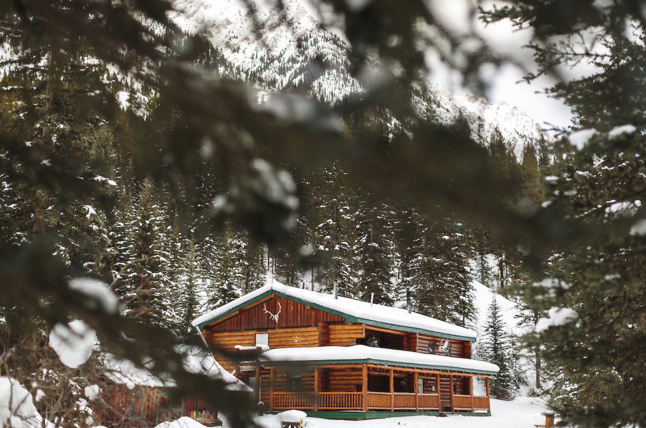  Approaching Sundance Lodge, a welcome sight. Photo by Brian Van Tighem. 