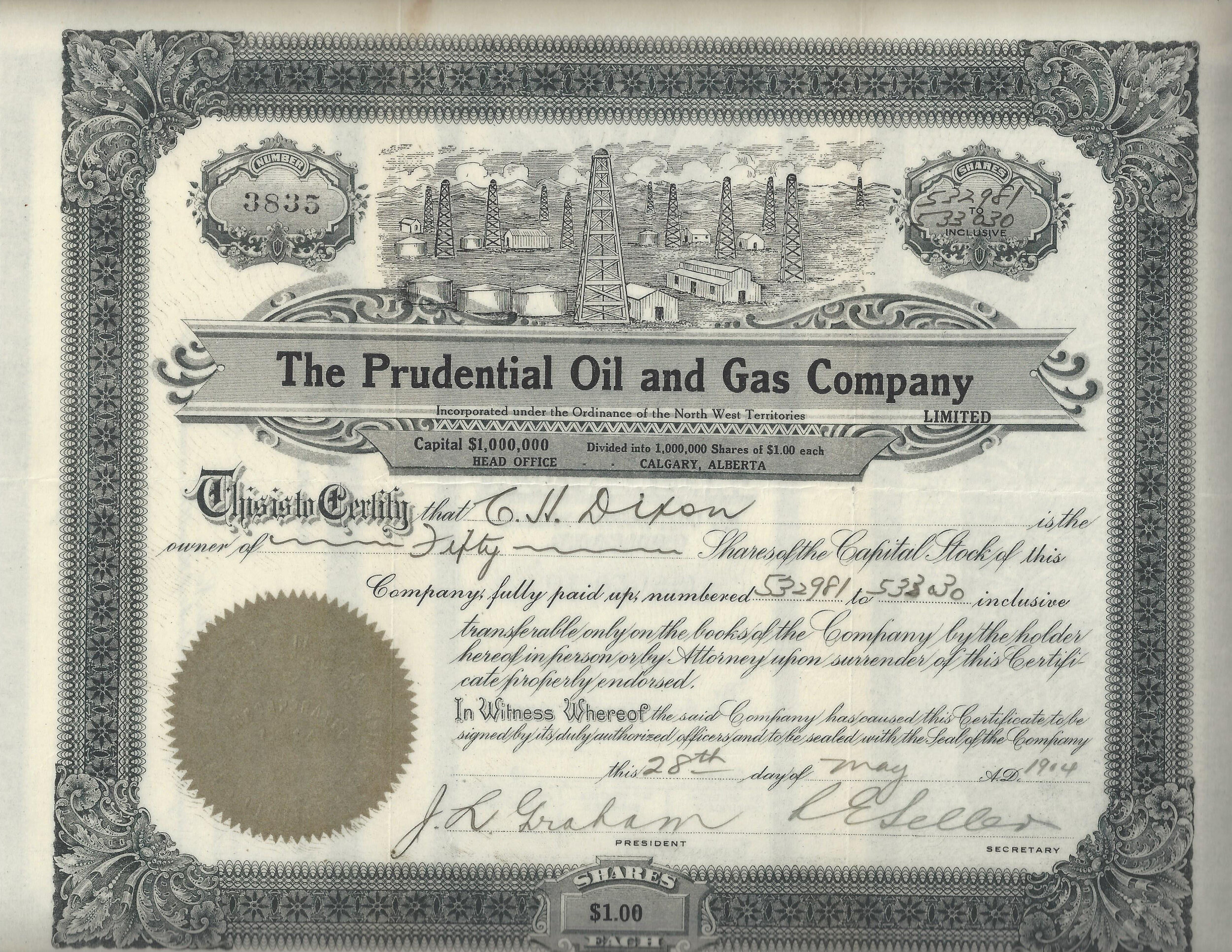 The Prudential Oil and Gas Company 1914 