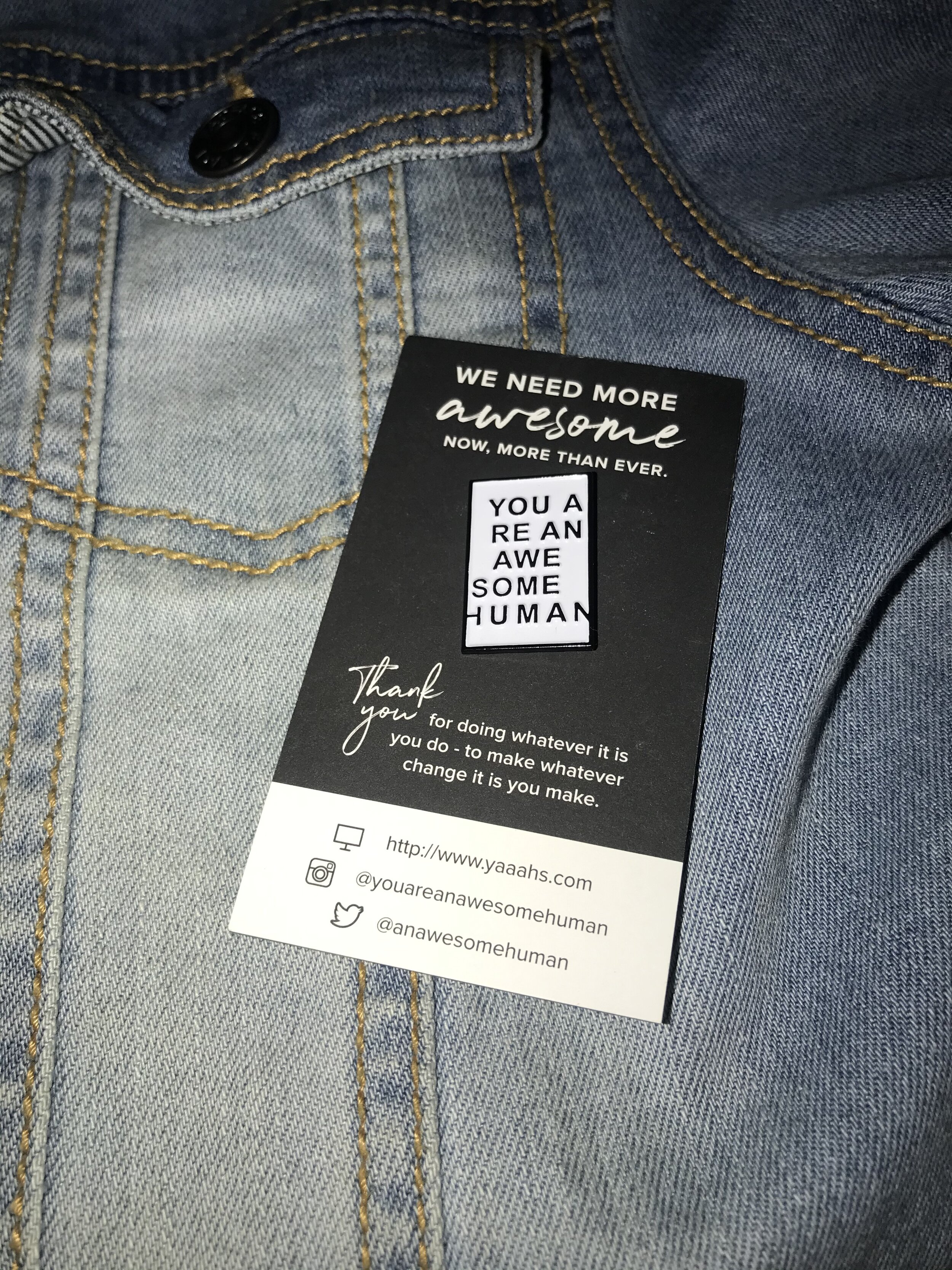 Enamel Pin — YOU ARE AN AWESOME HUMAN™