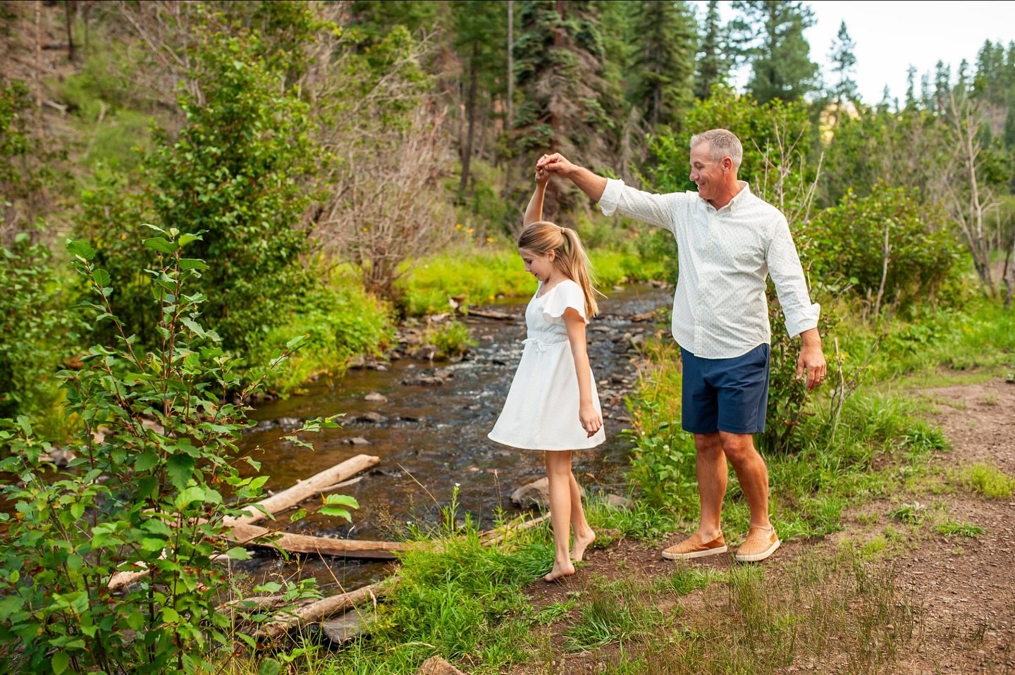 Such a sweet daddy daughter moment!