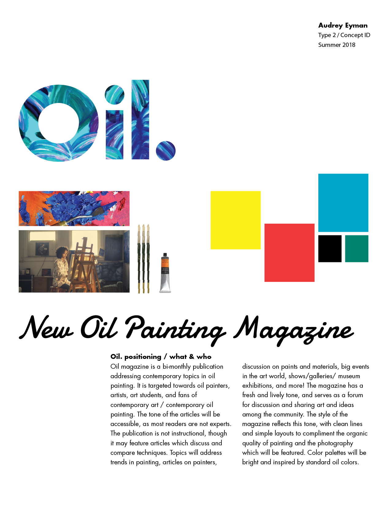 Oil. Magazine Positioning Document