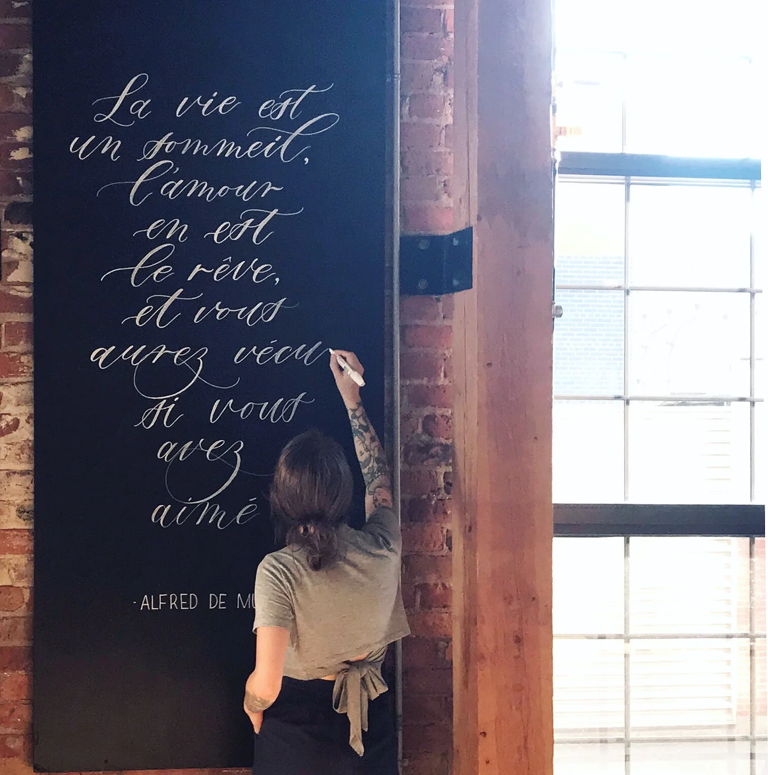 Montreal Chalk Mural, Chalkboard Artist, Calligrapher & Illustrator