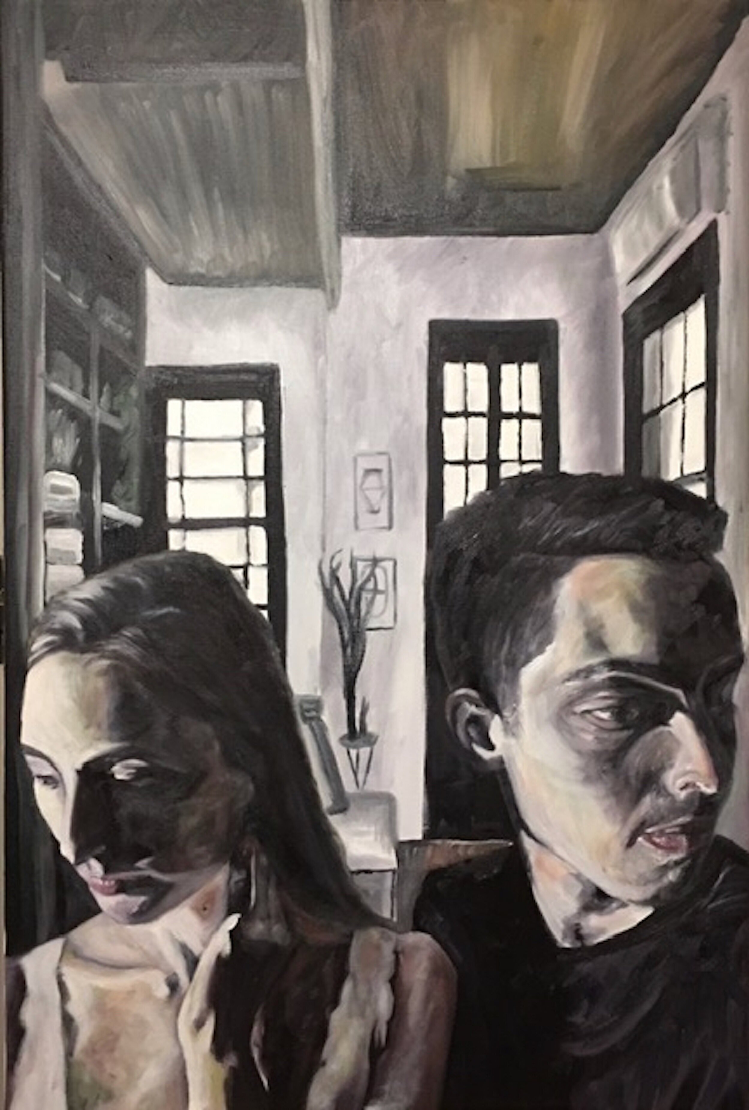 How Did We Get Here, oil on canvas, 60x90 cm.