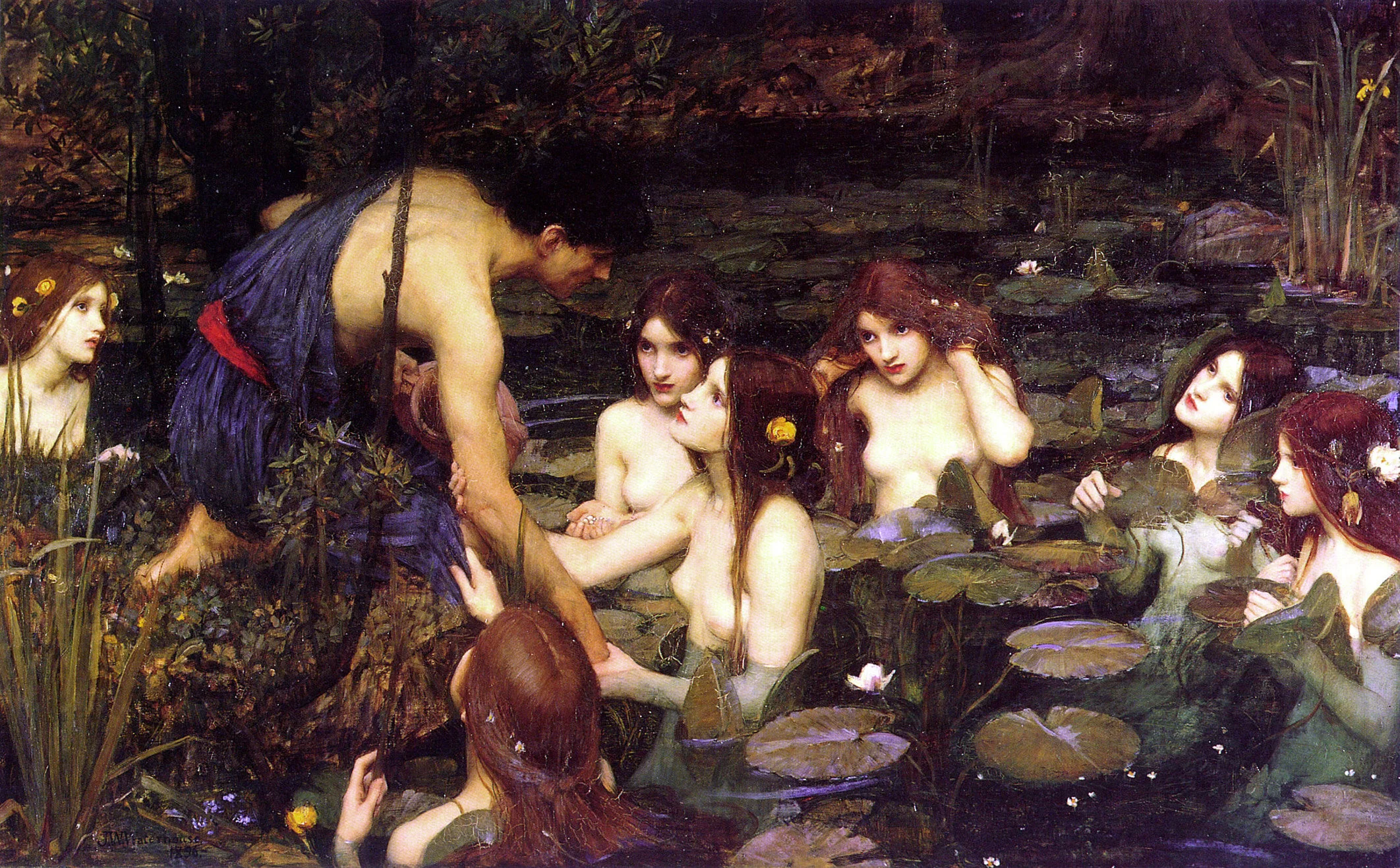 JW Waterhouse, Hylas and the Nymphs, 1896.