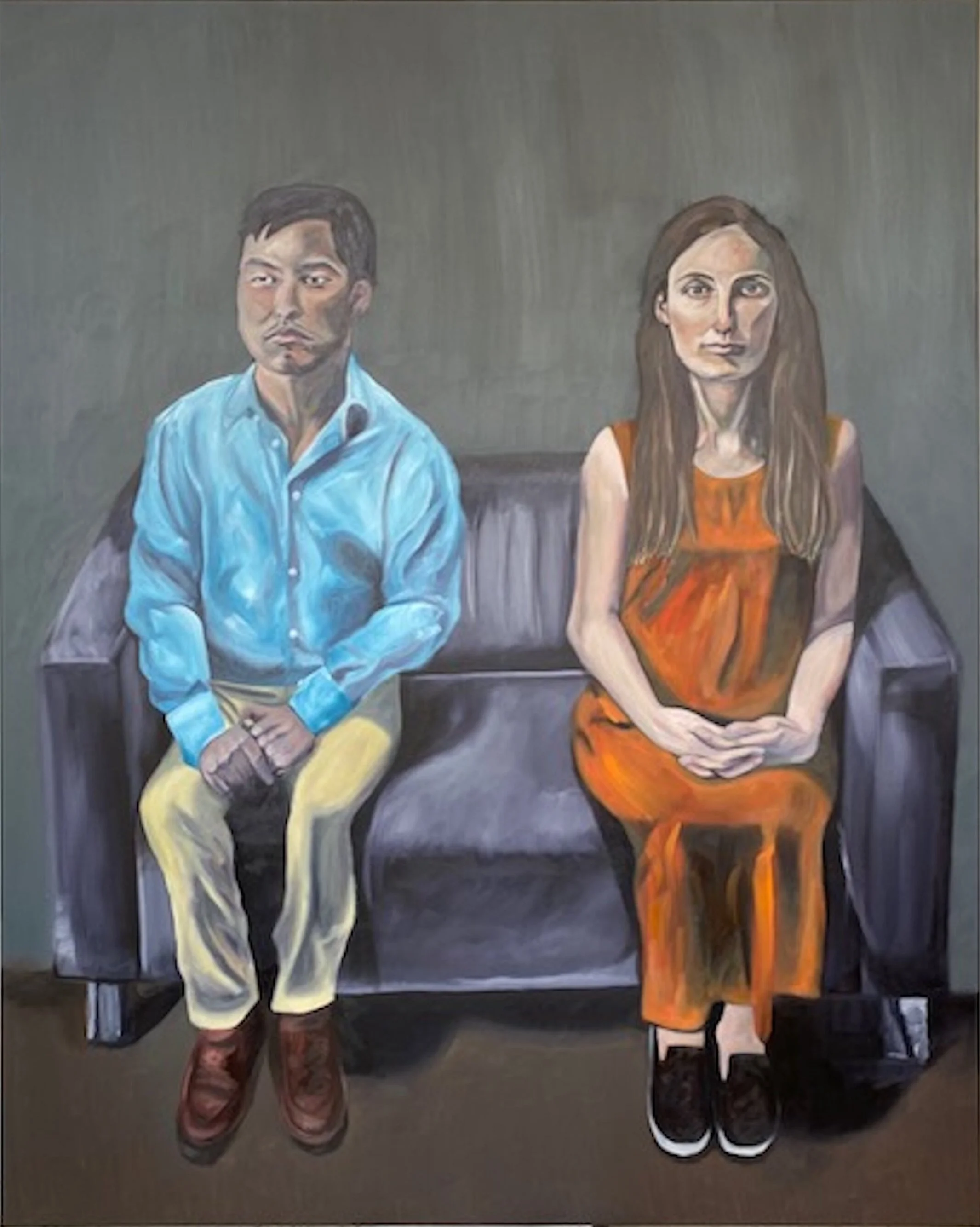 Loveseat, oil on canvas, 152.4 x 121.9 cm.
