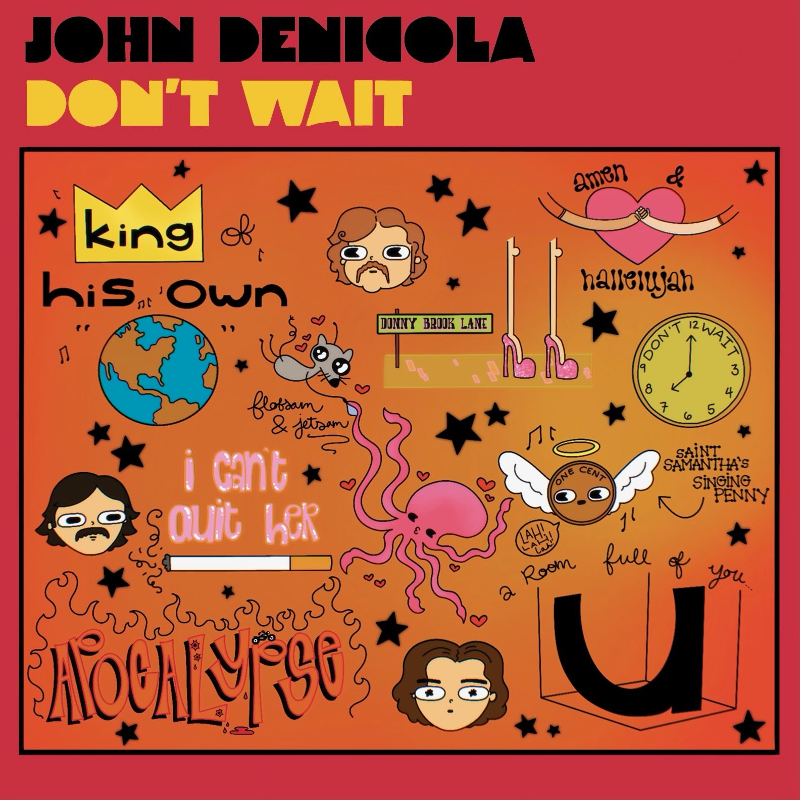 COMING SOON - Release Date August 29,2025 - JOHN DENICOLA - "Don't Wait" Old Style Tip ON Jacket CD or LP