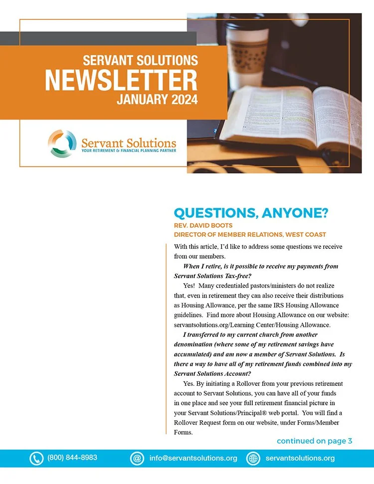 Service Management Newsletter Newsletters — Servant Solutions
