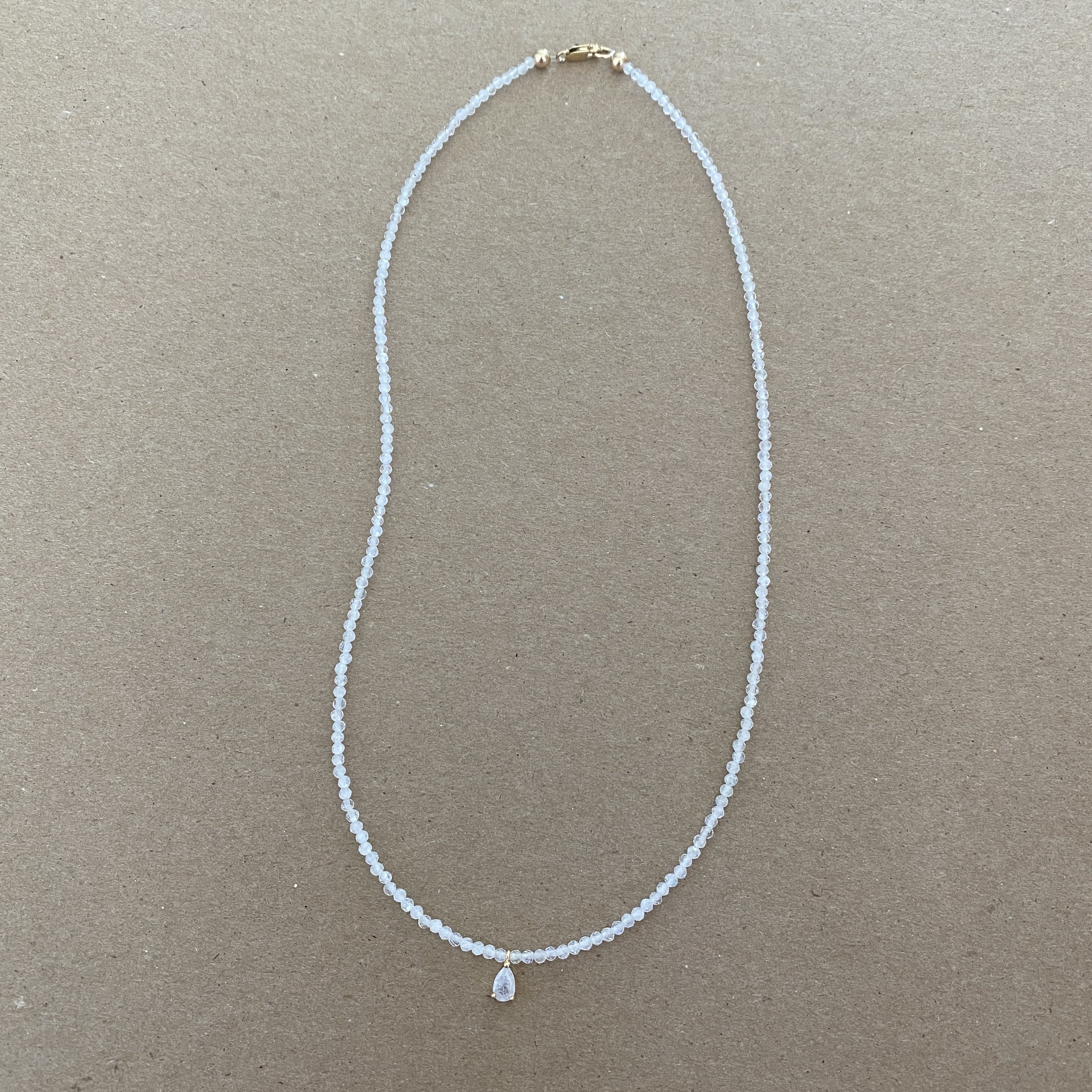 Dainty Moonstone Necklace | Simple & Dainty