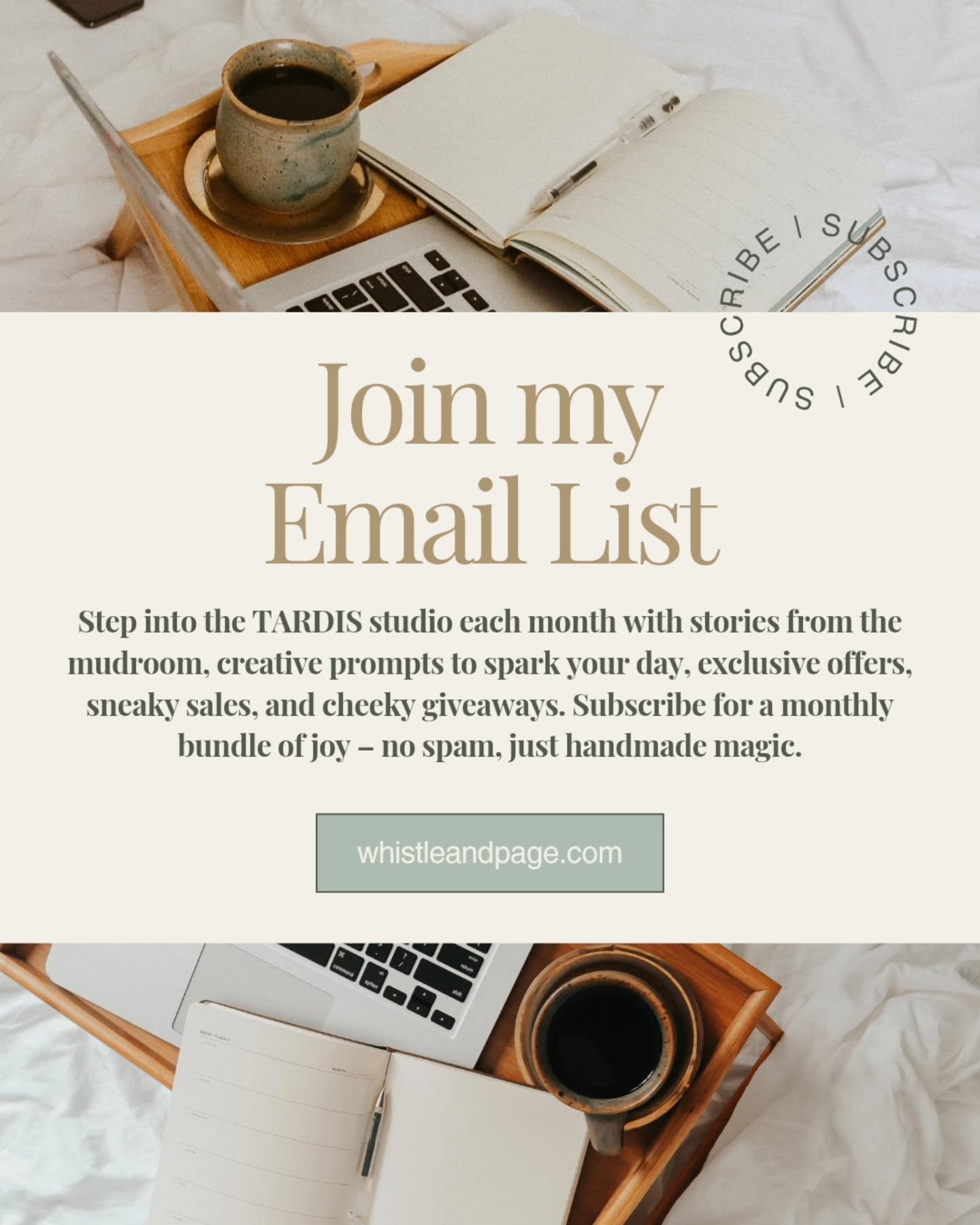 🚨 Tomorrow, 10:30 am sharp: the studio doors swing open and June&rsquo;s newsletter flies into inboxes like a caffeinated magpie with a to-do list.

It&rsquo;s bursting with muddy goodness, creative sparks, and all the behind-the-scenes chaos you ne