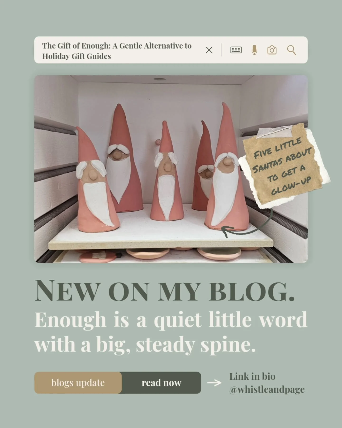 If holiday gift lists make you feel overwhelmed, you&rsquo;re not alone.

This week&rsquo;s blog is an invitation to embrace &ldquo;enough&rdquo; &mdash; in giving, receiving, and simply being.

It might be the softest (and truest) gift guide of the 