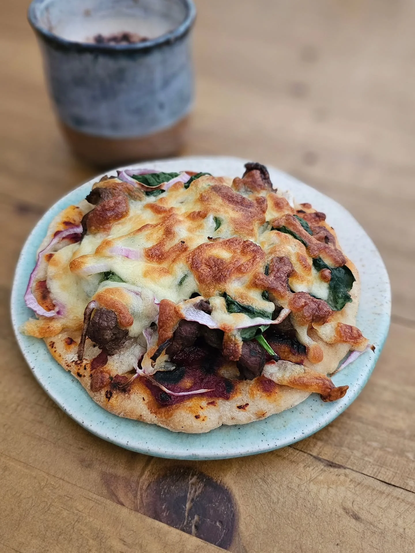 Update no one asked for but everyone deserves:

the pizzas turned out GREAT.

Overproofed dough? Irrelevant.
Vibes? Impeccable.

Crust? Puffy, blistered, living its best life.

Topped with:
🍕 Souvlaki
🍕 Spinach
🍕 Onion
🍕 Mozzarella

Simple. Perfe