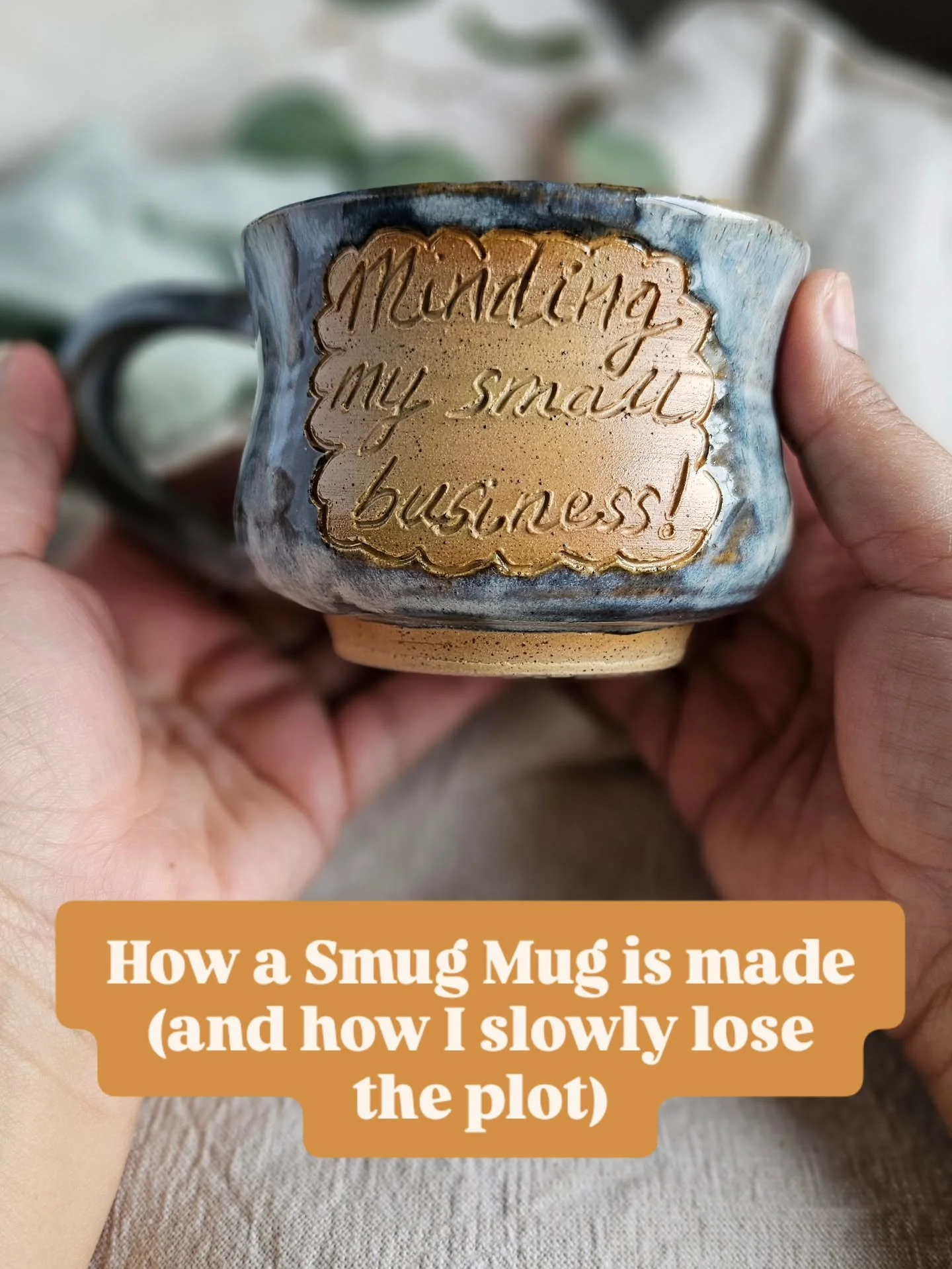 It starts with a lump of clay and a very confident version of me who thinks, &ldquo;this will be efficient.&rdquo;

Then come the warm-up mugs that build character, the trimming I never quite finish in the allocatedtime, the handles that demand respe