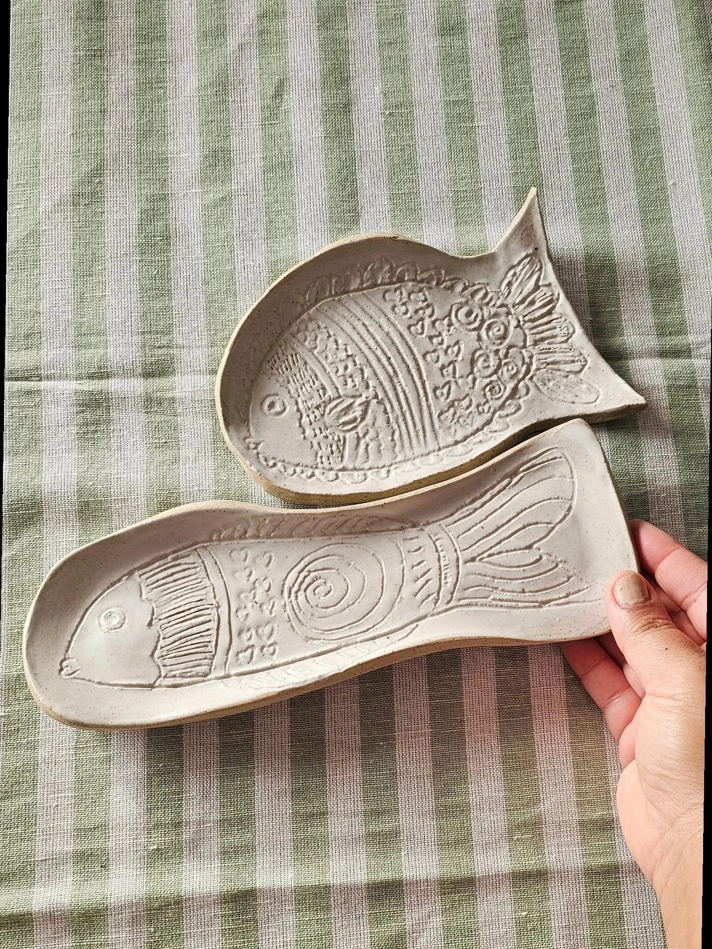 Some days in the studio I&rsquo;m all spreadsheets, kiln schedules, reclaim buckets, and &ldquo;why is there clay on my elbow again?&rdquo; And some days, I make tiny fish trays because my brain needs a holiday.

These little trays happened because I