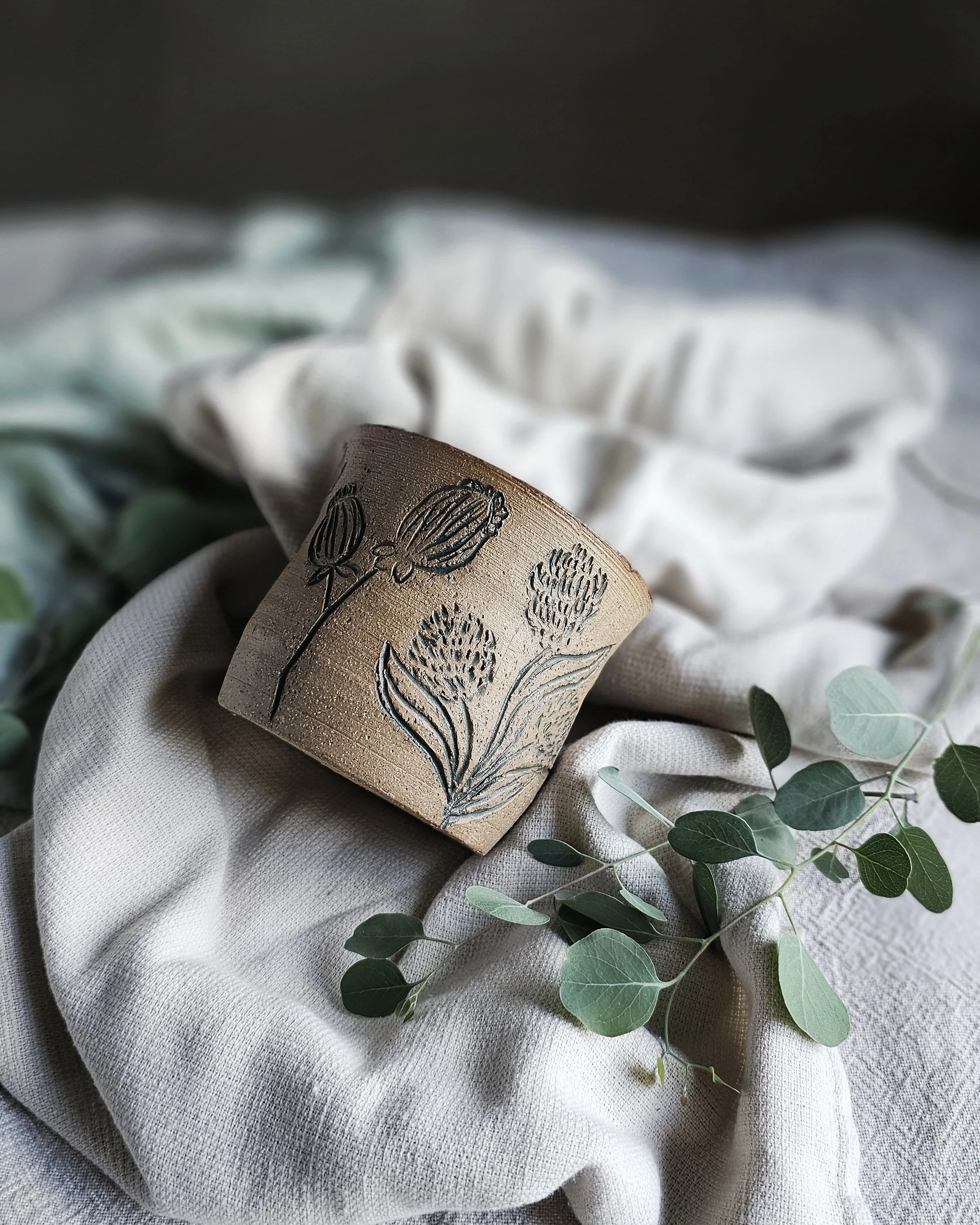 Seasonal Mug | Matcha Meadow Interior | Without Handle