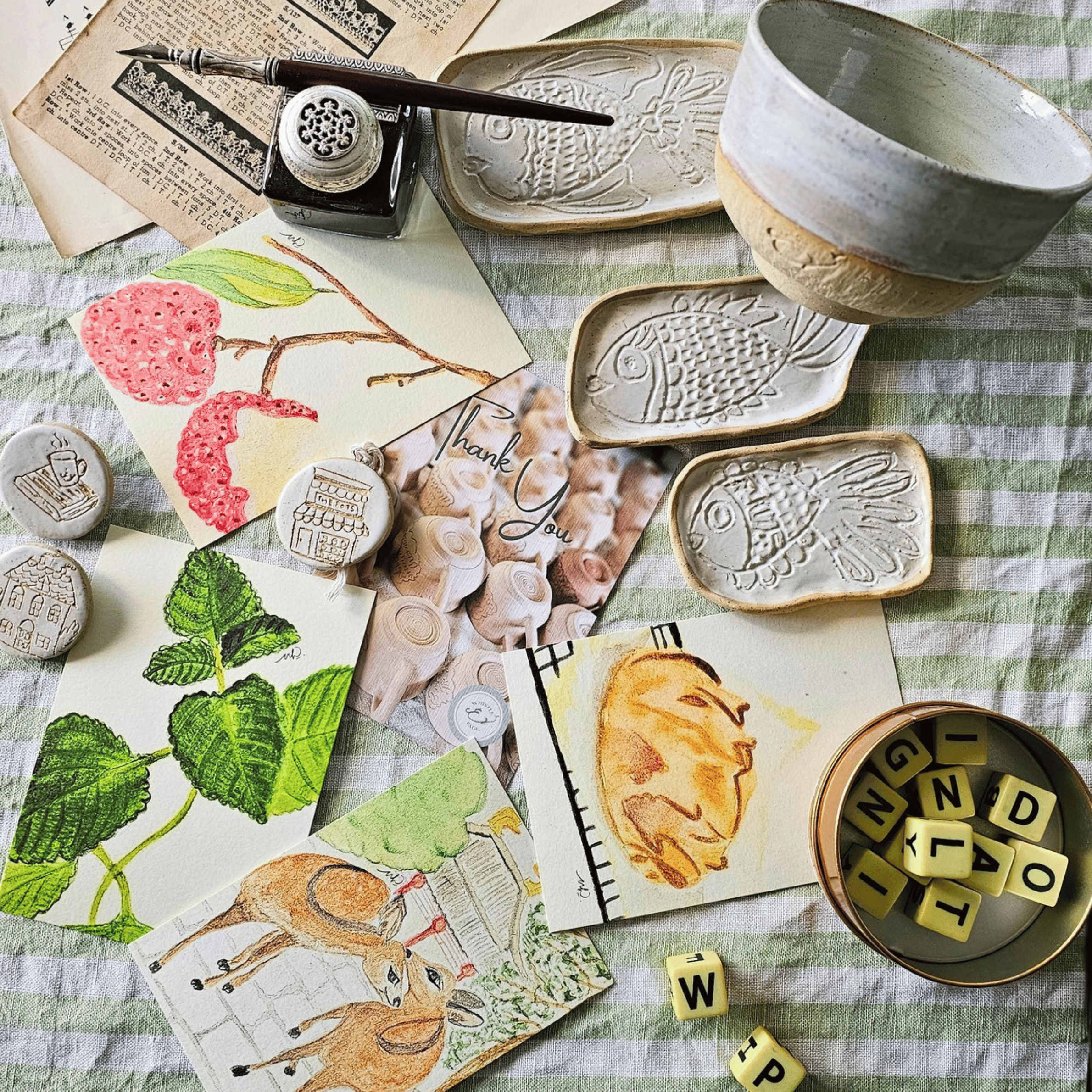 Whistle & Page Studio Post | Snail Mail & Handmade Pottery