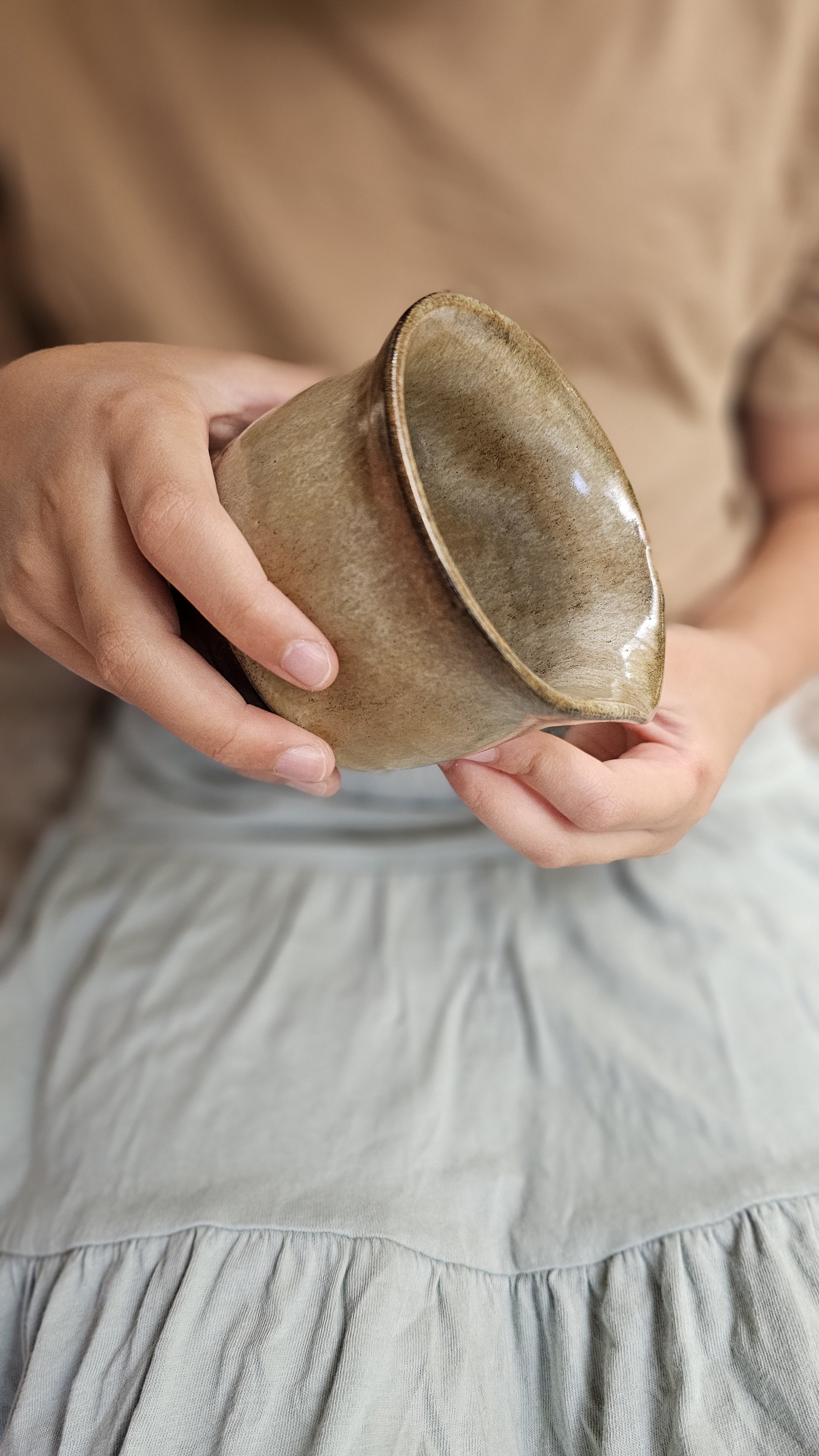 Finished pottery, glazed and ready to be used in everyday rituals
