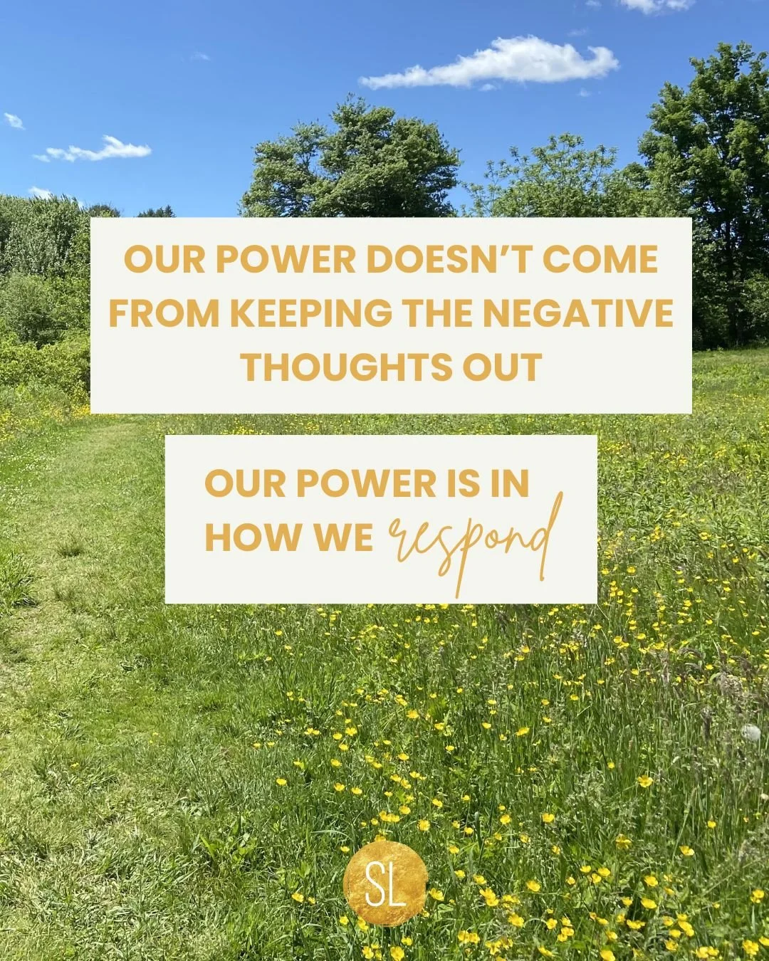 Automatic negative thoughts are part of being human. ⁠
⁠
We all have them.⁠
⁠
Our work isn&rsquo;t in &lsquo;never&rsquo; having negative thoughts. ⁠
⁠
Our real power is in how we respond when the ANTs come marching. ⁠
⁠
Do we believe it to be an aut