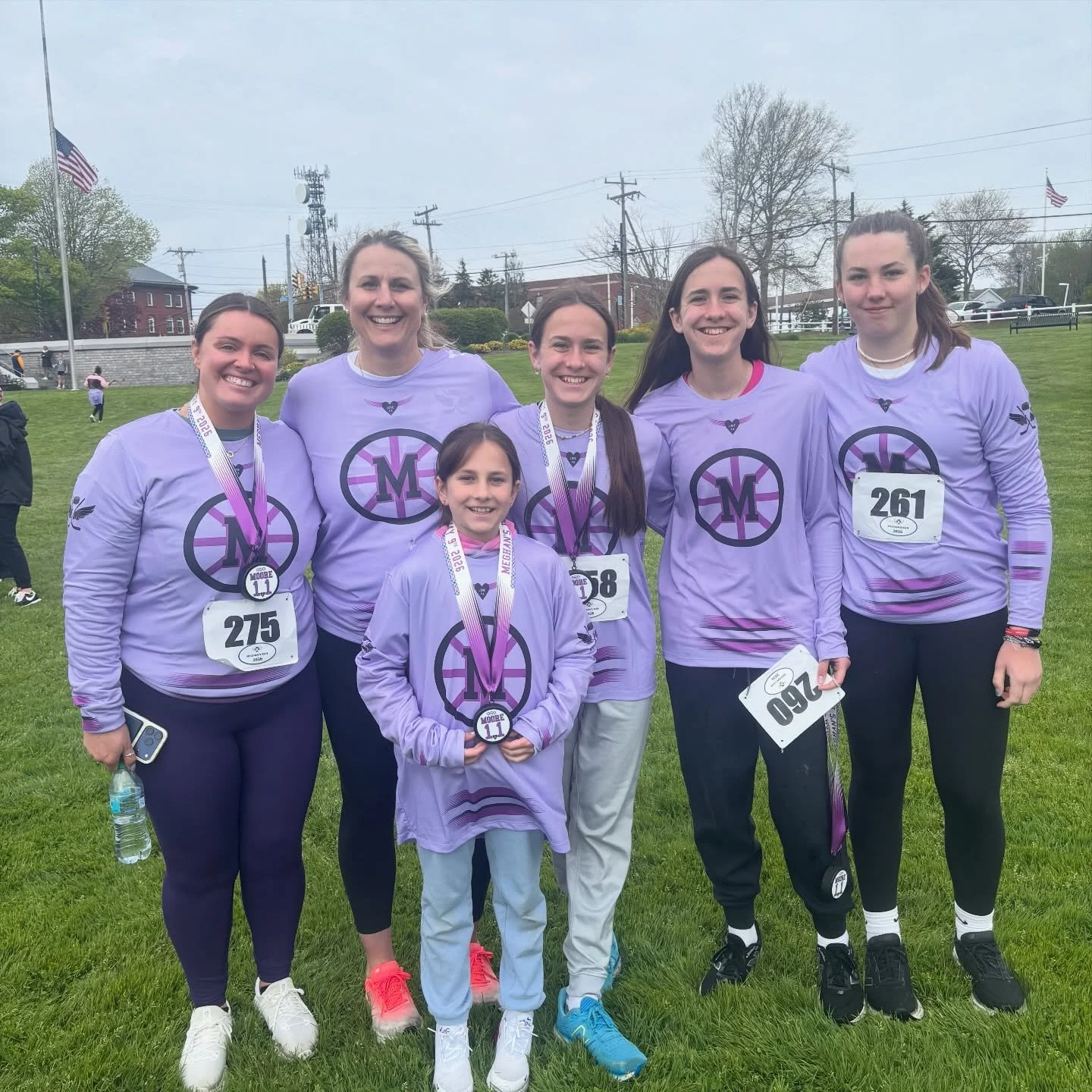 FULL HEART. 💜 Took the girls with me to celebrate the life of Meghan Moore, a beautiful soul taken from us far too soon, and contribute to her foundation @mcm_memorialfund honoring student-athletes and @necwih where Meg played college hockey. 

On F