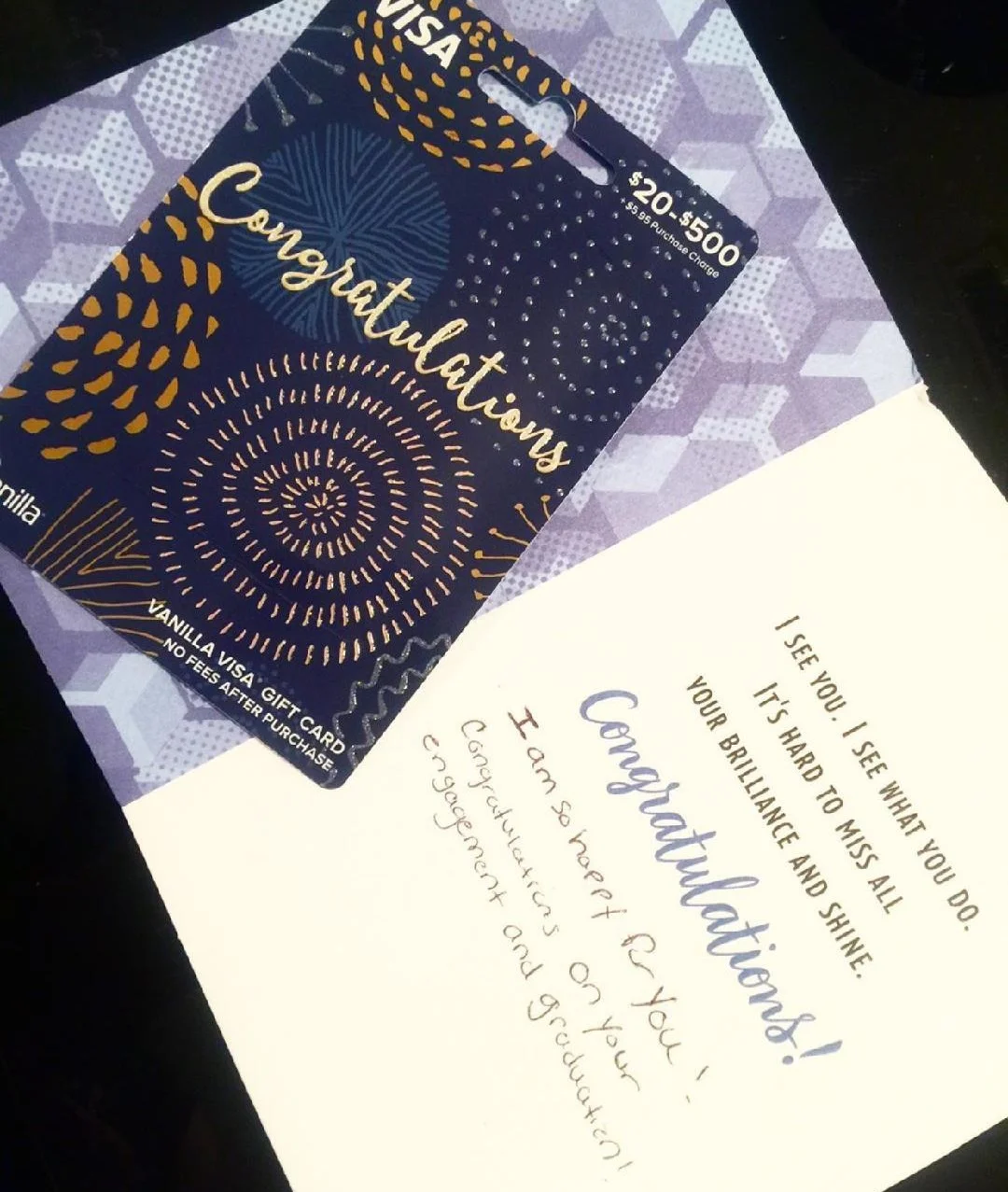 I am super blessed to have wonderful friends and family that bought me cards, books, gift cards, jewelry, and money, as well as dinner, etc. To celebrate my success with me. My heart is full.