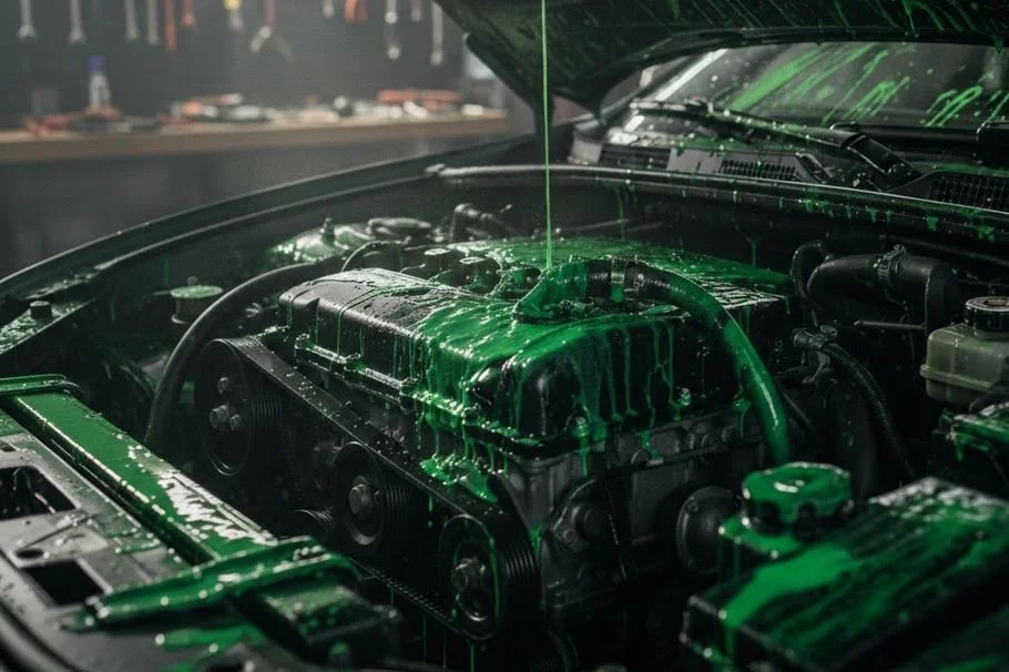 Coolant All Over Engine? Here’s What’s Probably Happening