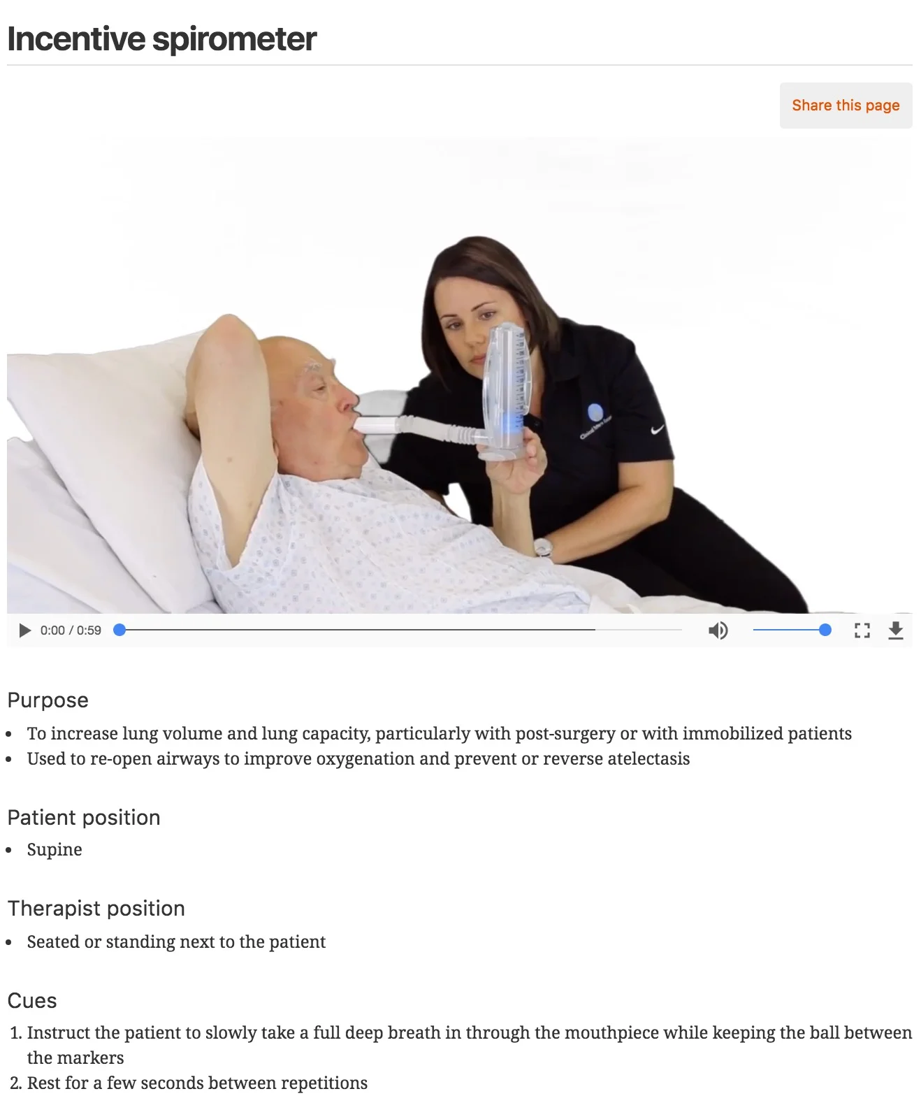 Learn to match key interventions to their impairments