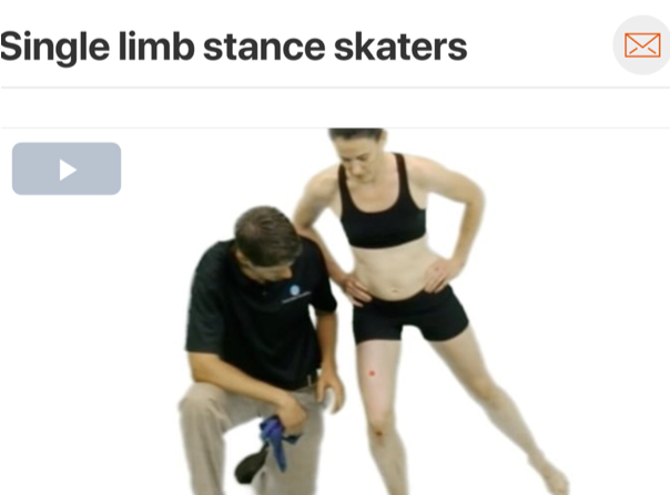 After pain has been reduced, hamstring length has been restored, and gluteal activation is progressing it is important to incorporate lower extremity motor control while promoting gluteal dominance vs. hamstring dominance. ( Click the image to watch 1-2 minute video )