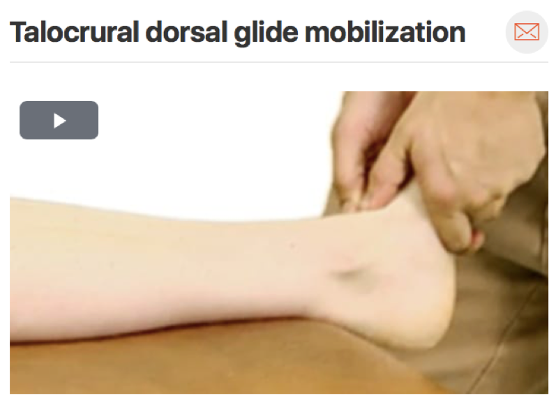 After your patient has moved through the acute phase of their injury it is important to gain full range of motion of the ankle. This can be achieved through posterior talocrual mobilizations. Grade I and II mobilizations can be used to reduce pain w…